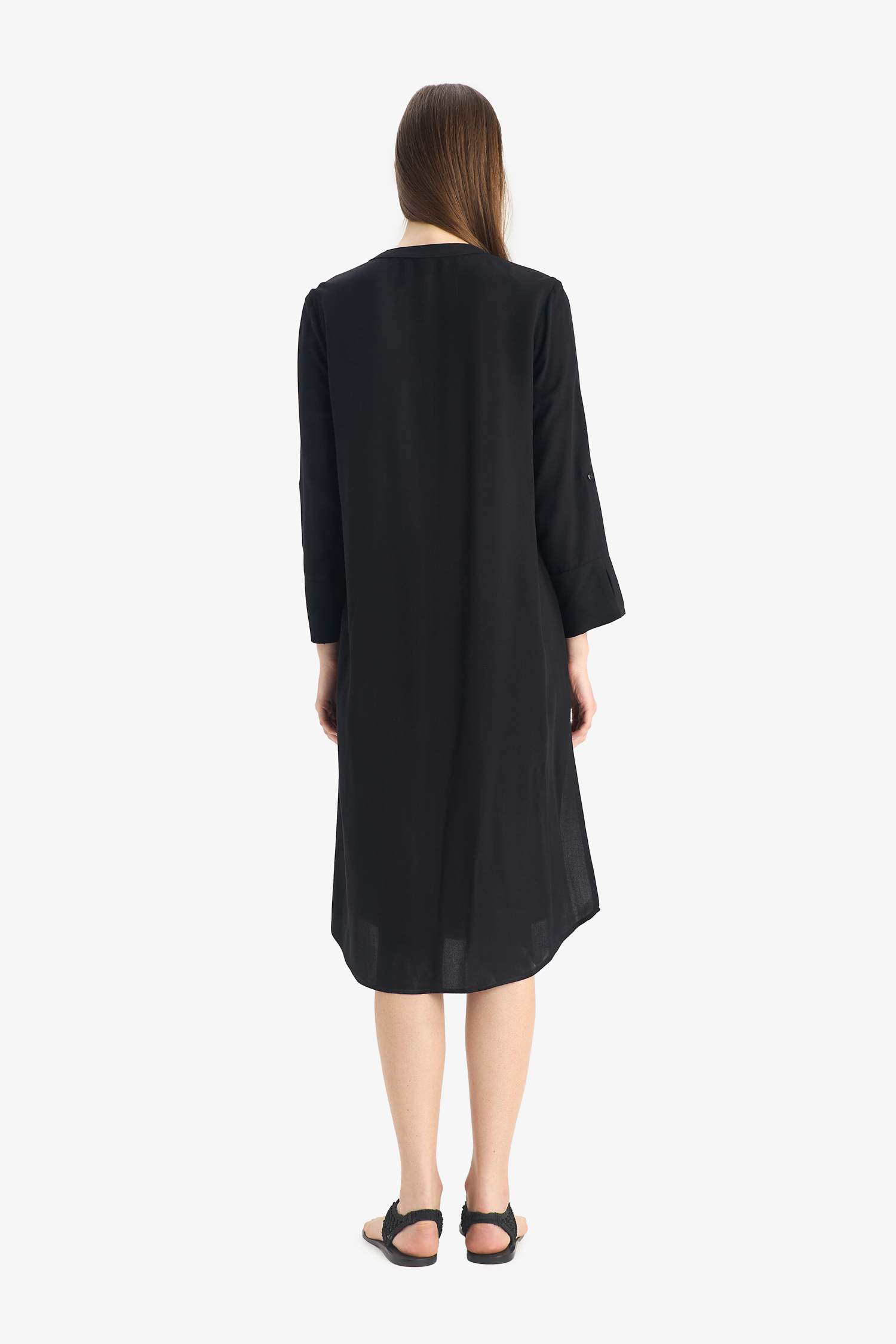 Regular Fit Baskılı Plaj Elbisesi-Fall in Love