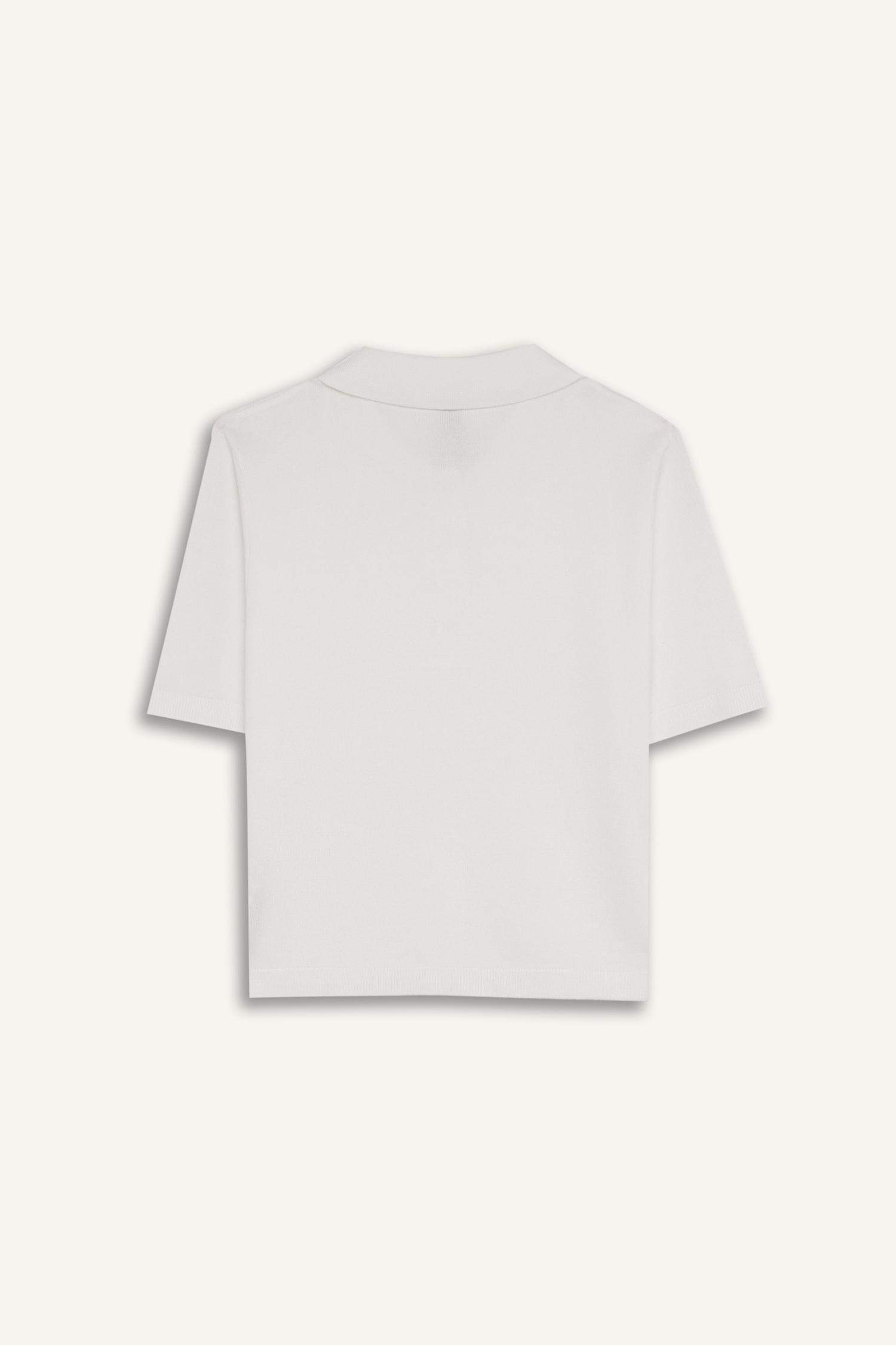 Fitted Футболка-поло с коротким рукавом из трикотажа