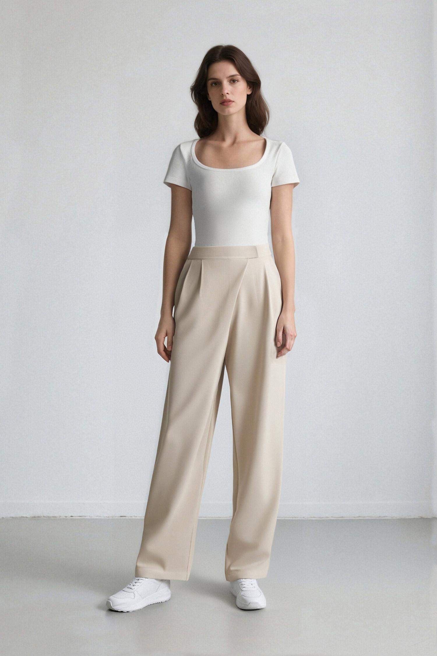 Harem Linen Blended Trousers