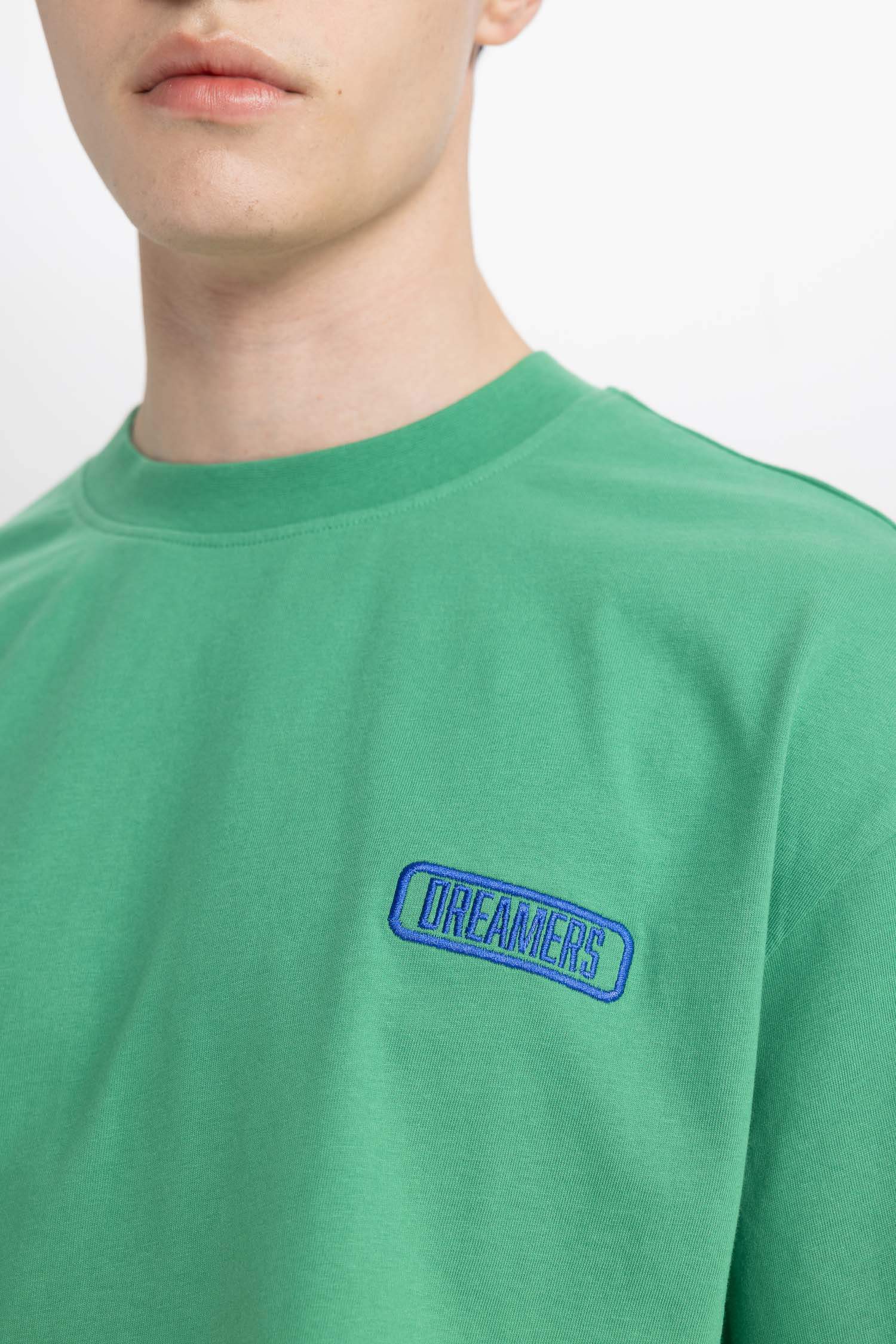 تي شيرت نص ردن قصة مريحة بياخة مستديرة