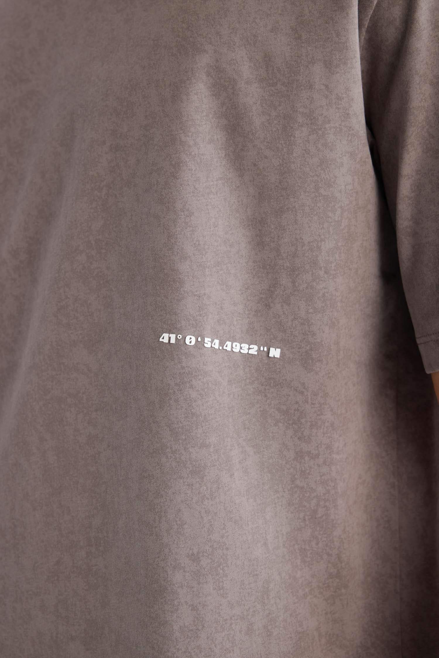 تيشيرت نص ردن اوفر سايز بياخة مستديرة