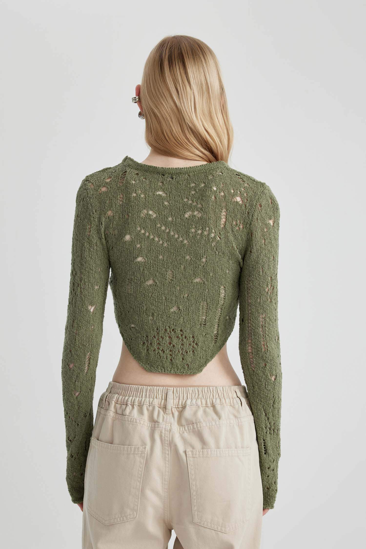 Pull tricot slim à col rond