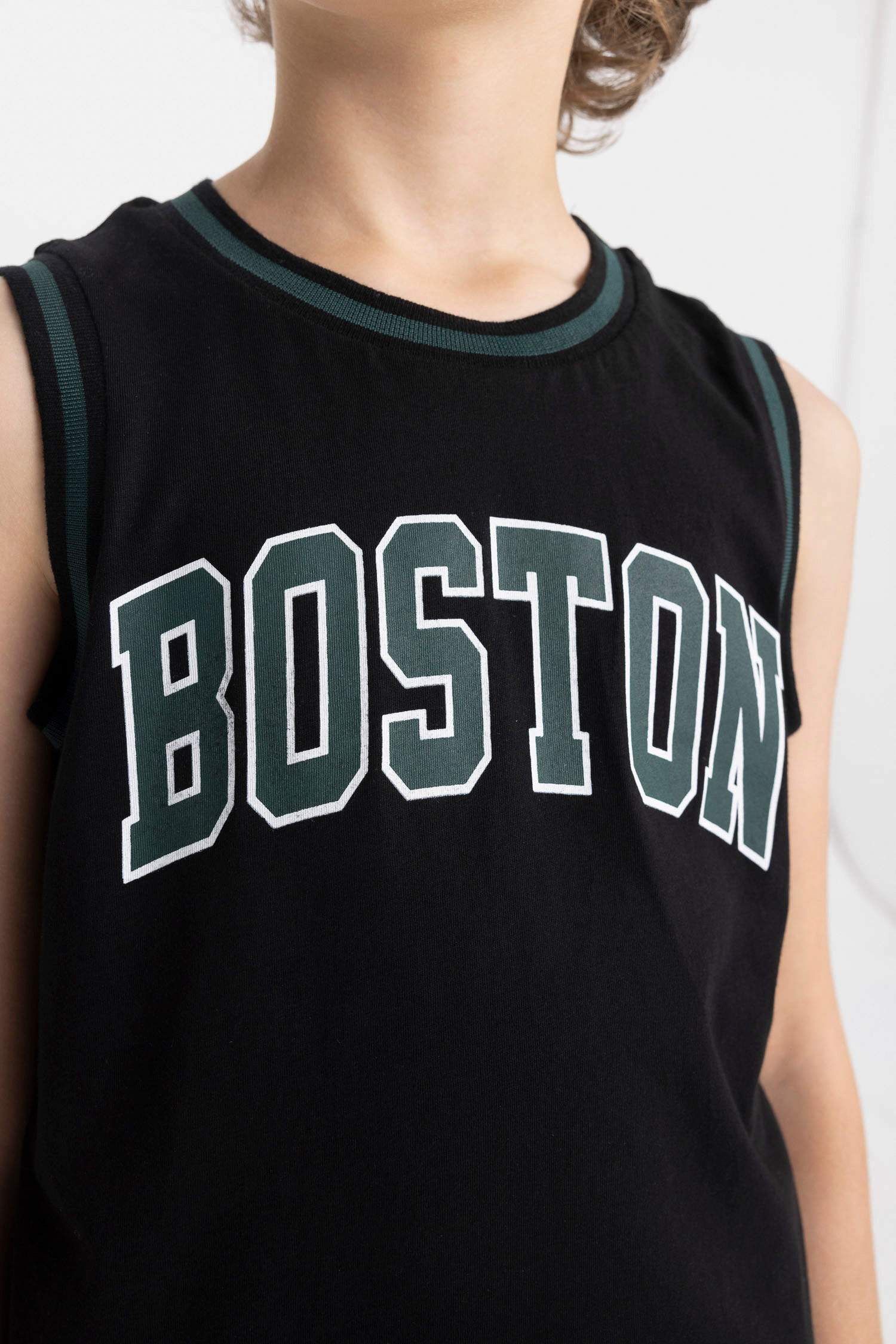 Erkek Çocuk 2'li Takım Baskılı Atlet Şort