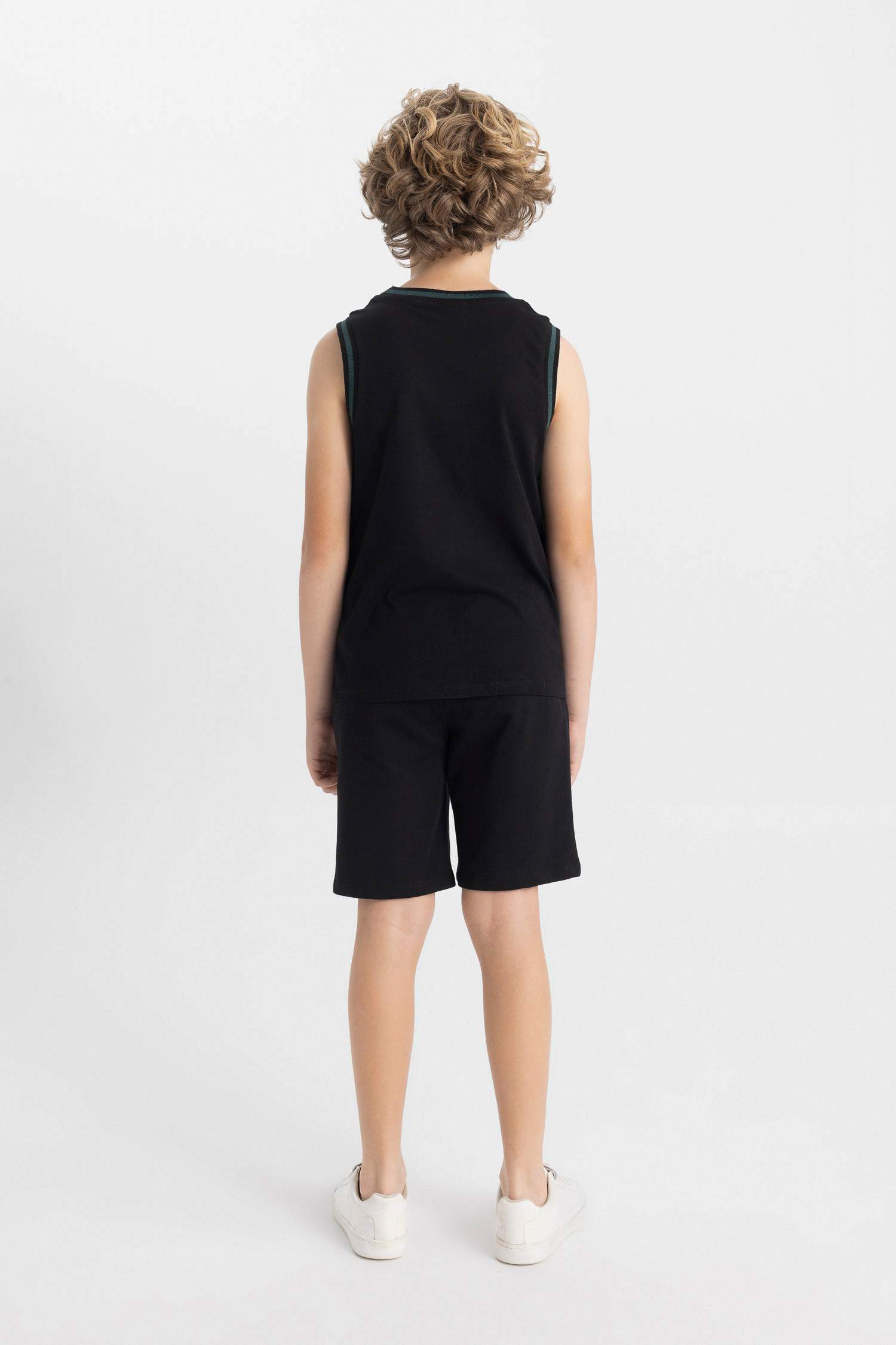 Erkek Çocuk 2'li Takım Baskılı Atlet Şort