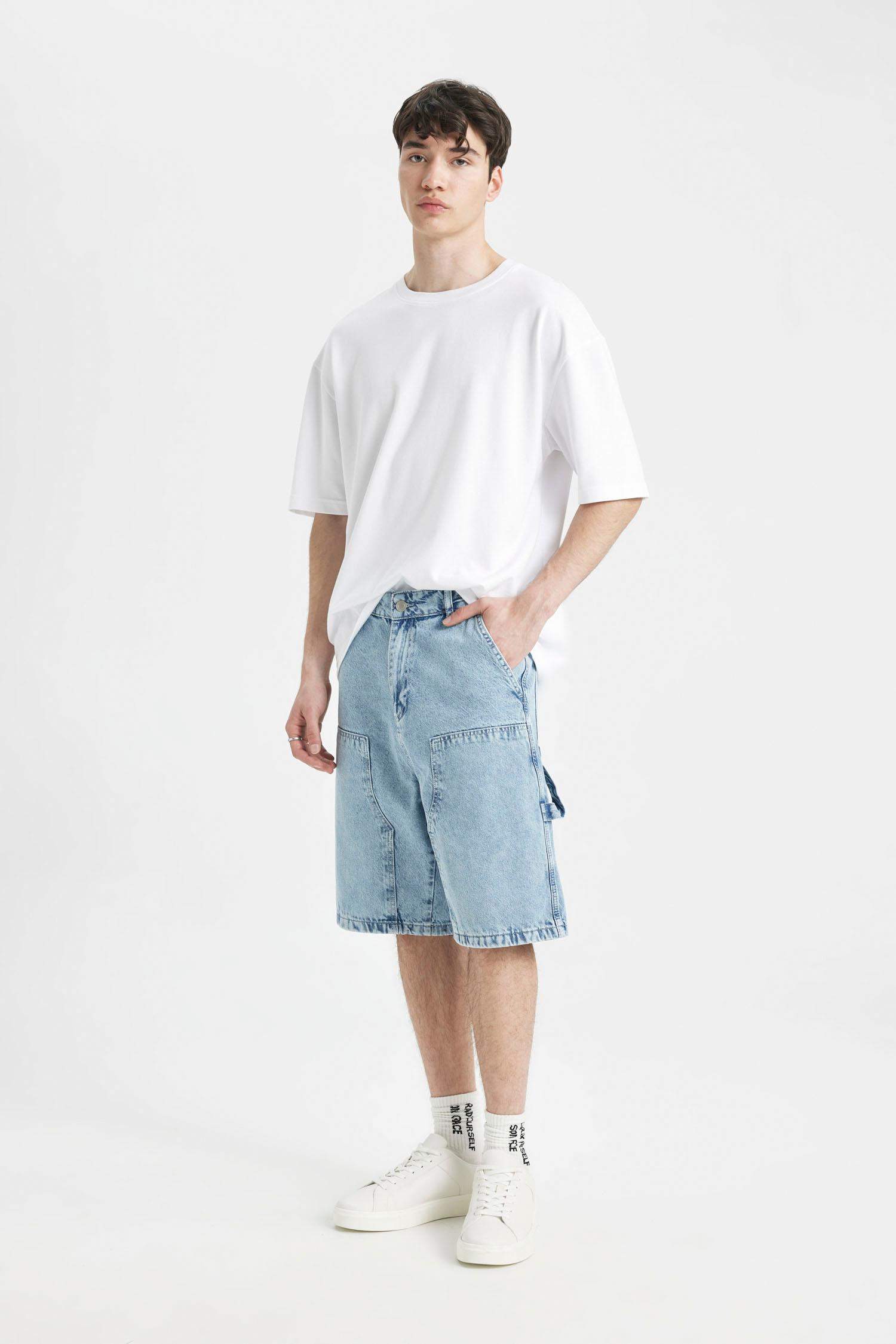 Carpenter Fit Jean Bermuda Şort