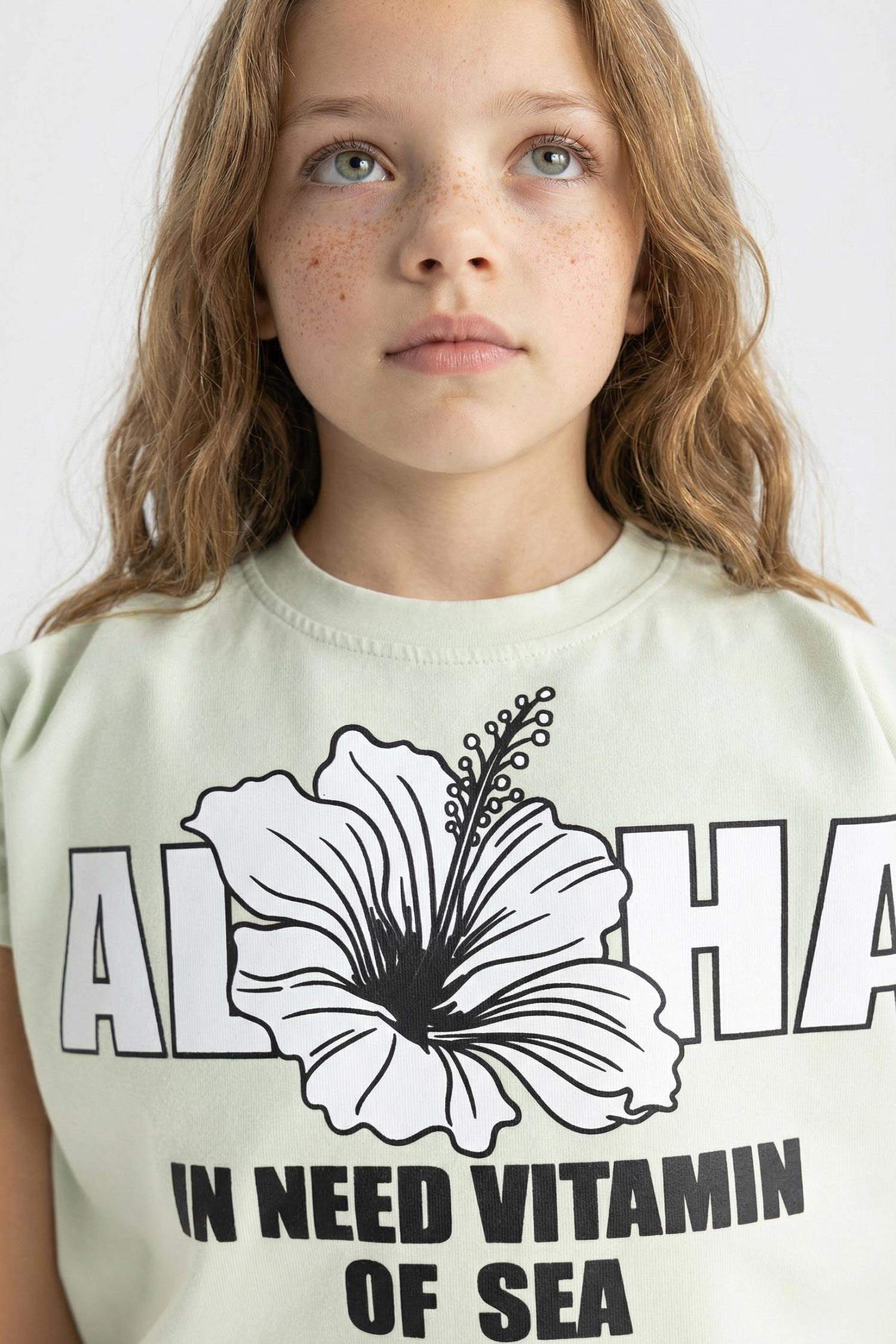 تيشيرت بناتي نص ردن