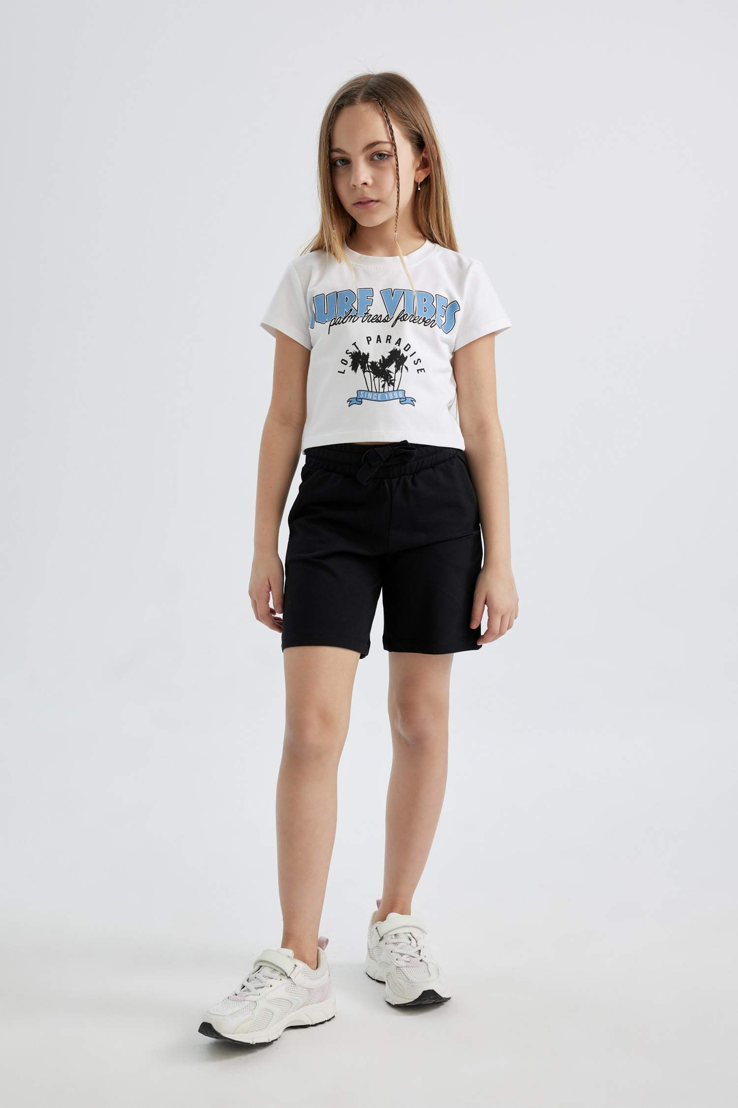 Girl Printed Short Sleeve T-Shirt