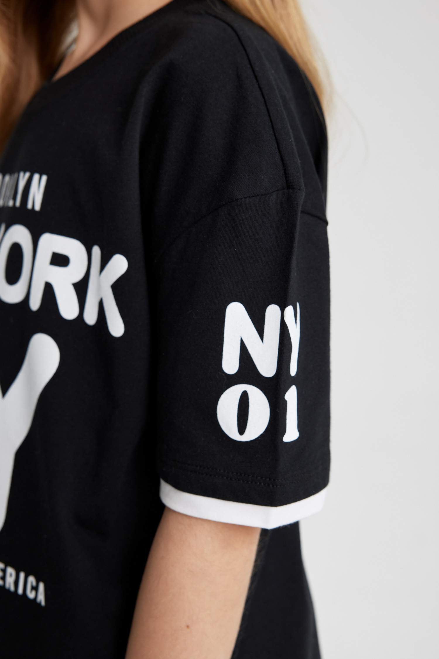 تيشيرت بناتي اوفر سايز نص ردن