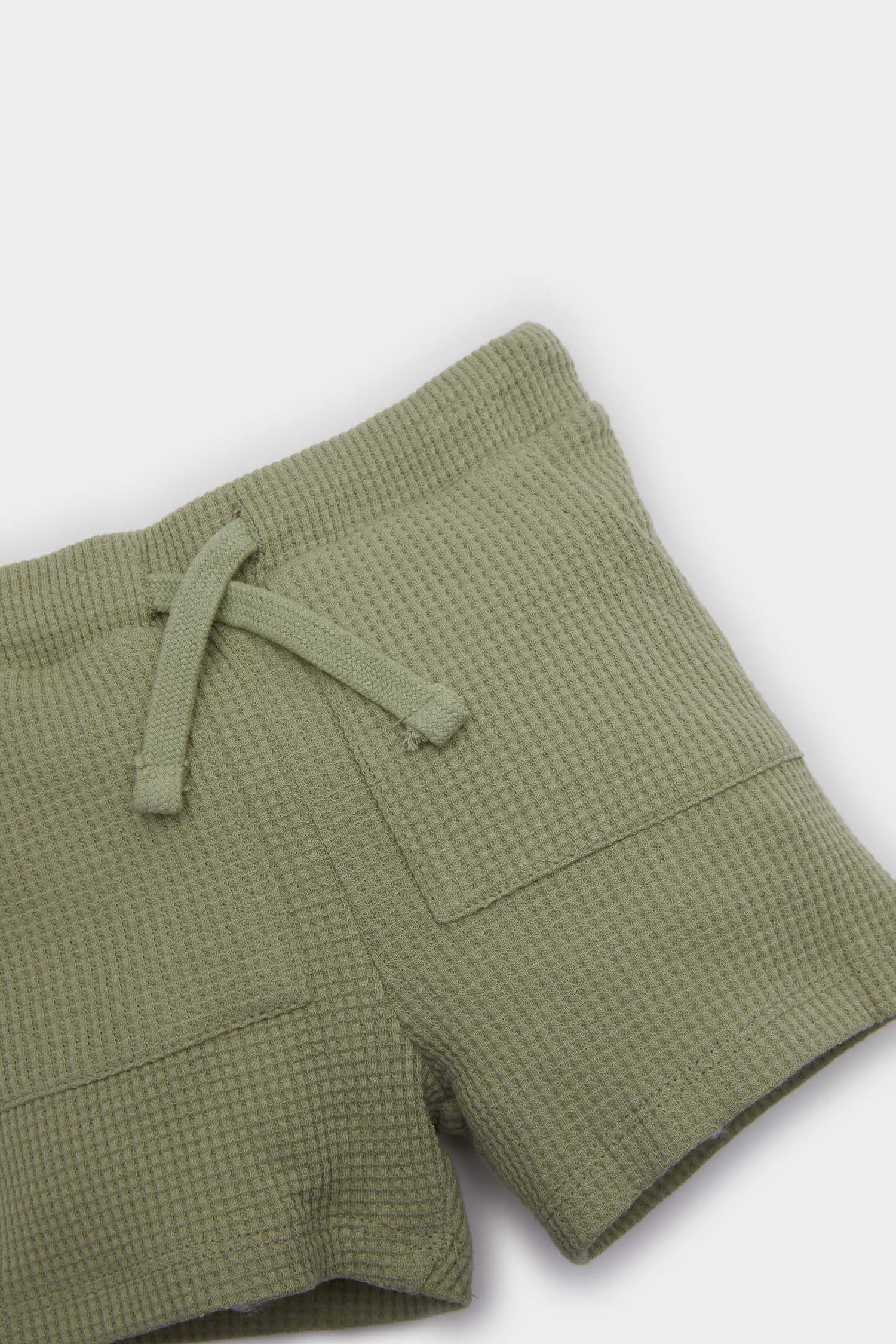 Boy Baby Waist Elastic Waffle Shorts