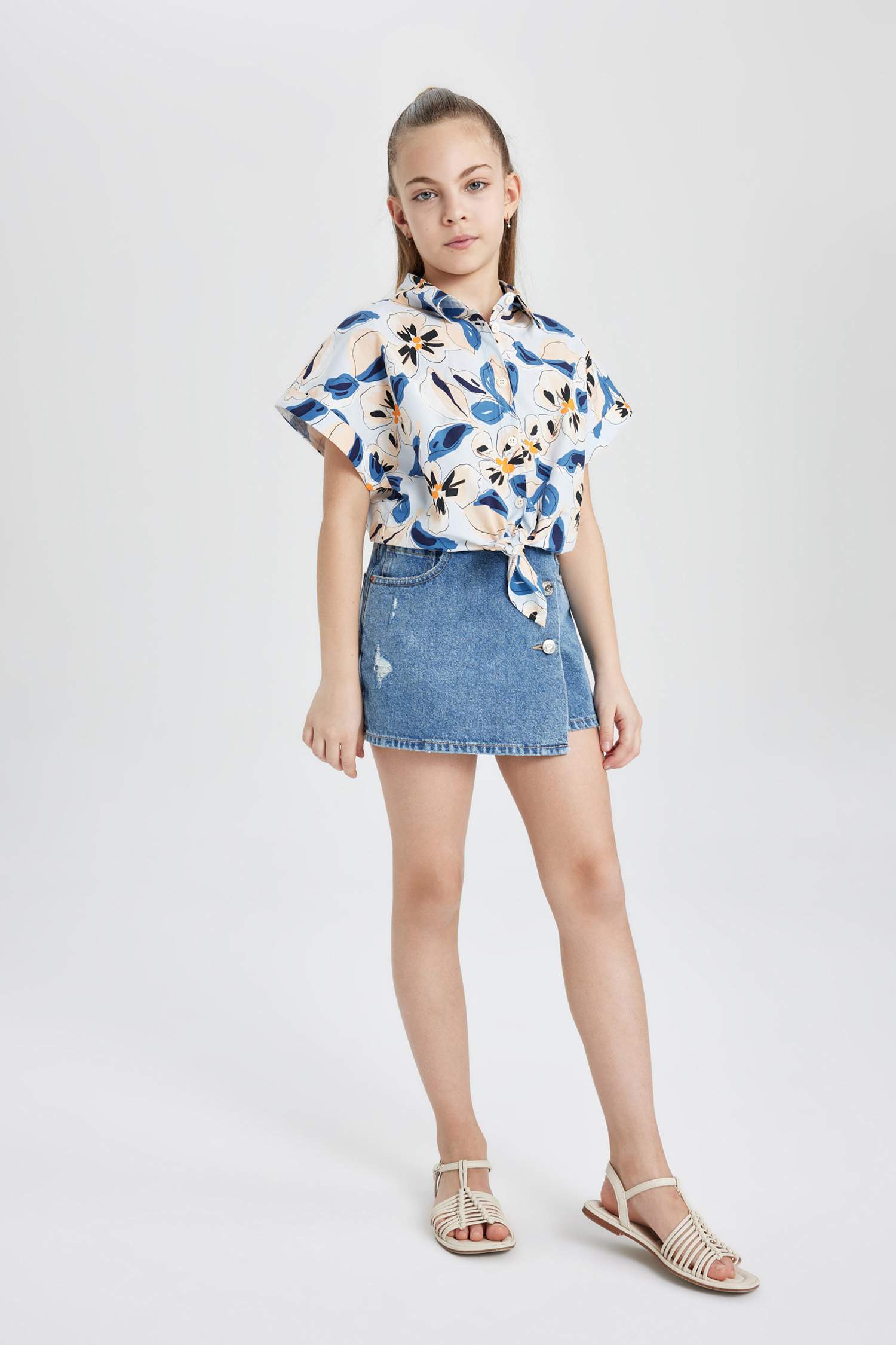 تنورة جينز بناتي