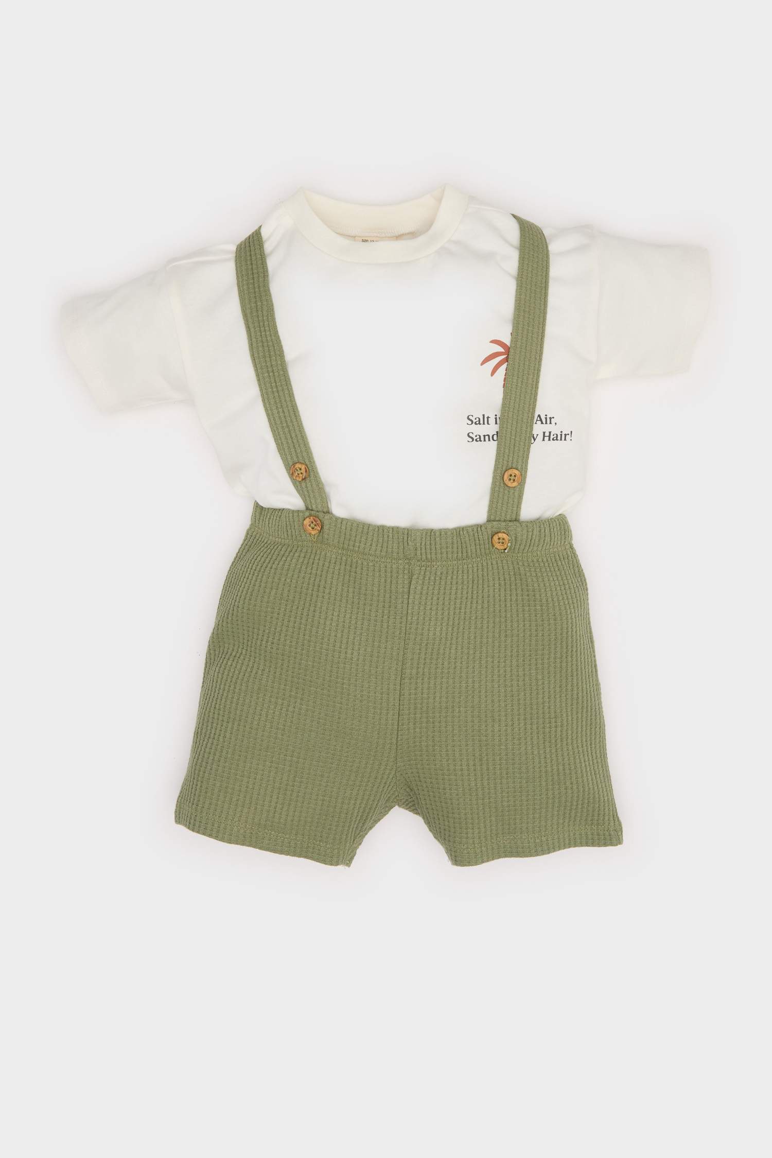 Baby Boy Slogan Printed 2 Piece Set