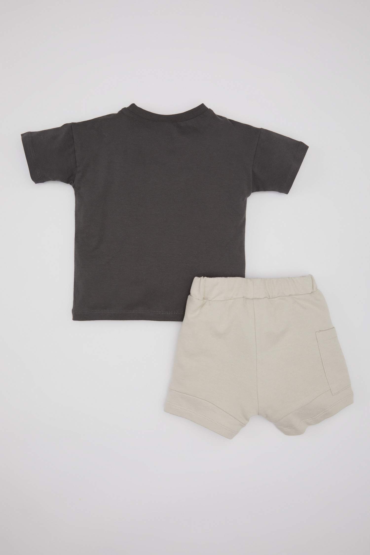 Baby Boy Slogan Printed Cotton T-Shirt Shorts 2 Piece Set