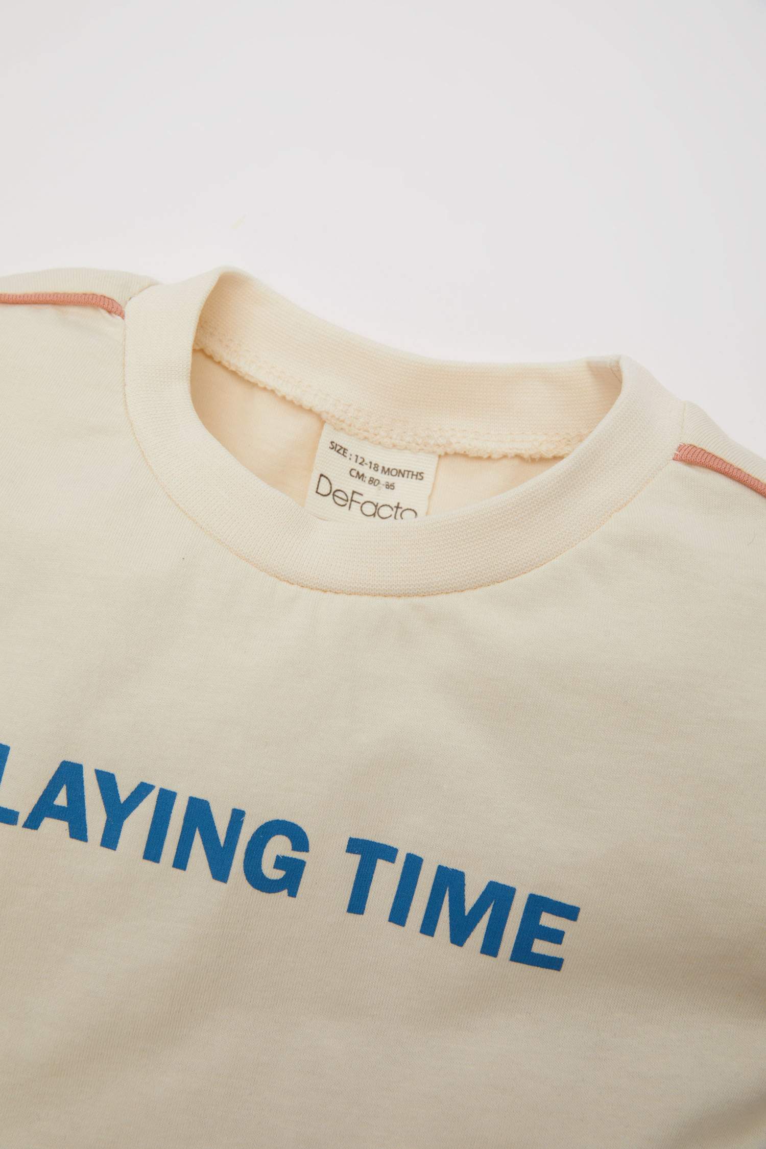 Ensemble T-shirt à Col Rond imprimé slogan et short pour BéBé Garçon