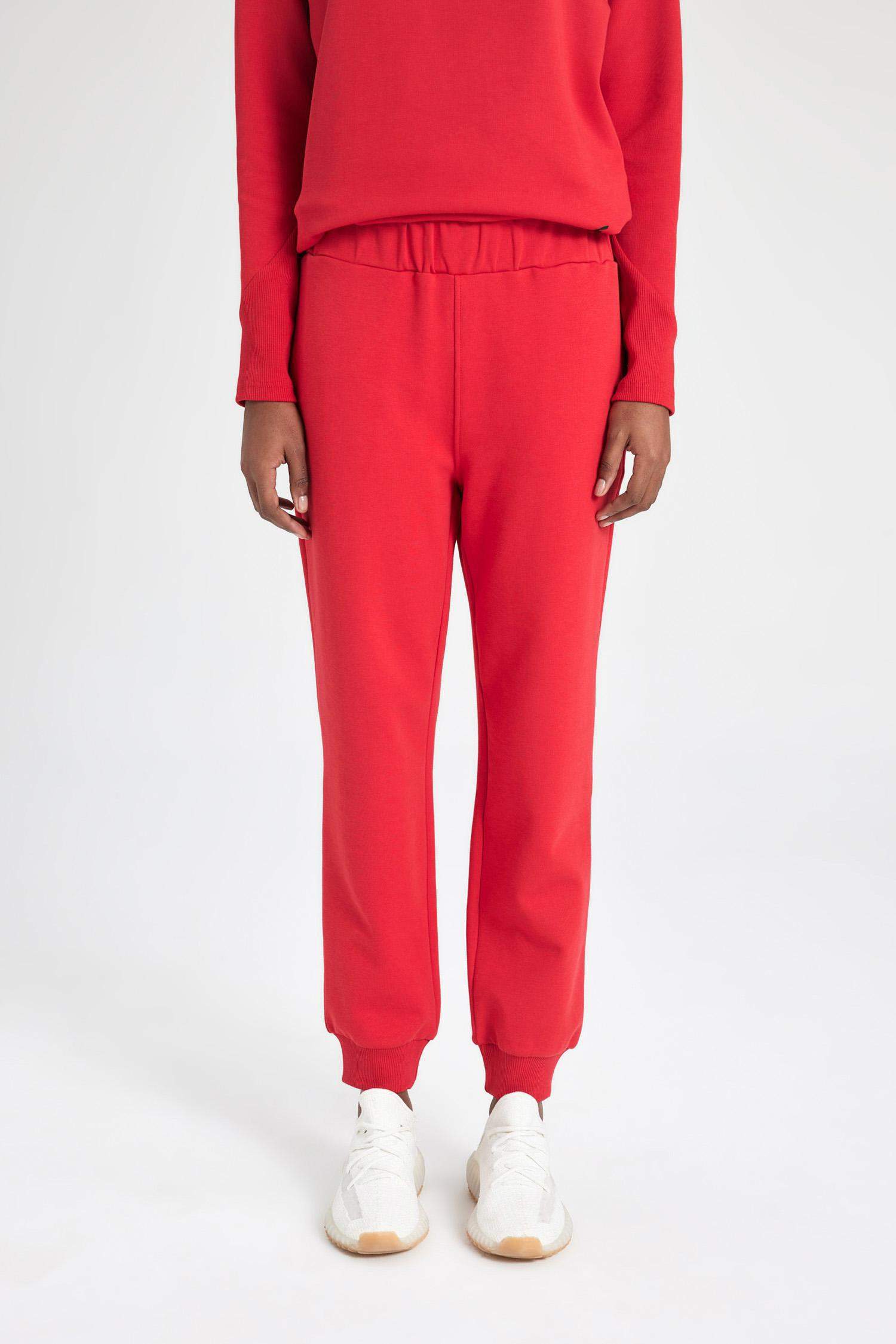 Jogger İnce Eşofman Altı Standart Fit Cepli Esnek Paça Skuba Dalgıç Kumaş Basic Düz