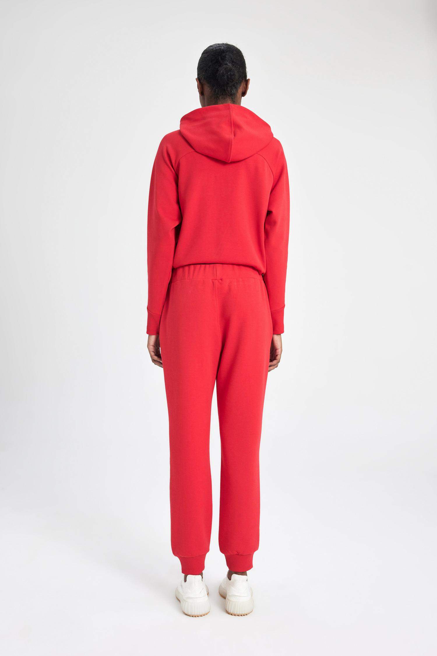 Jogger İnce Eşofman Altı Standart Fit Cepli Esnek Paça Skuba Dalgıç Kumaş Basic Düz