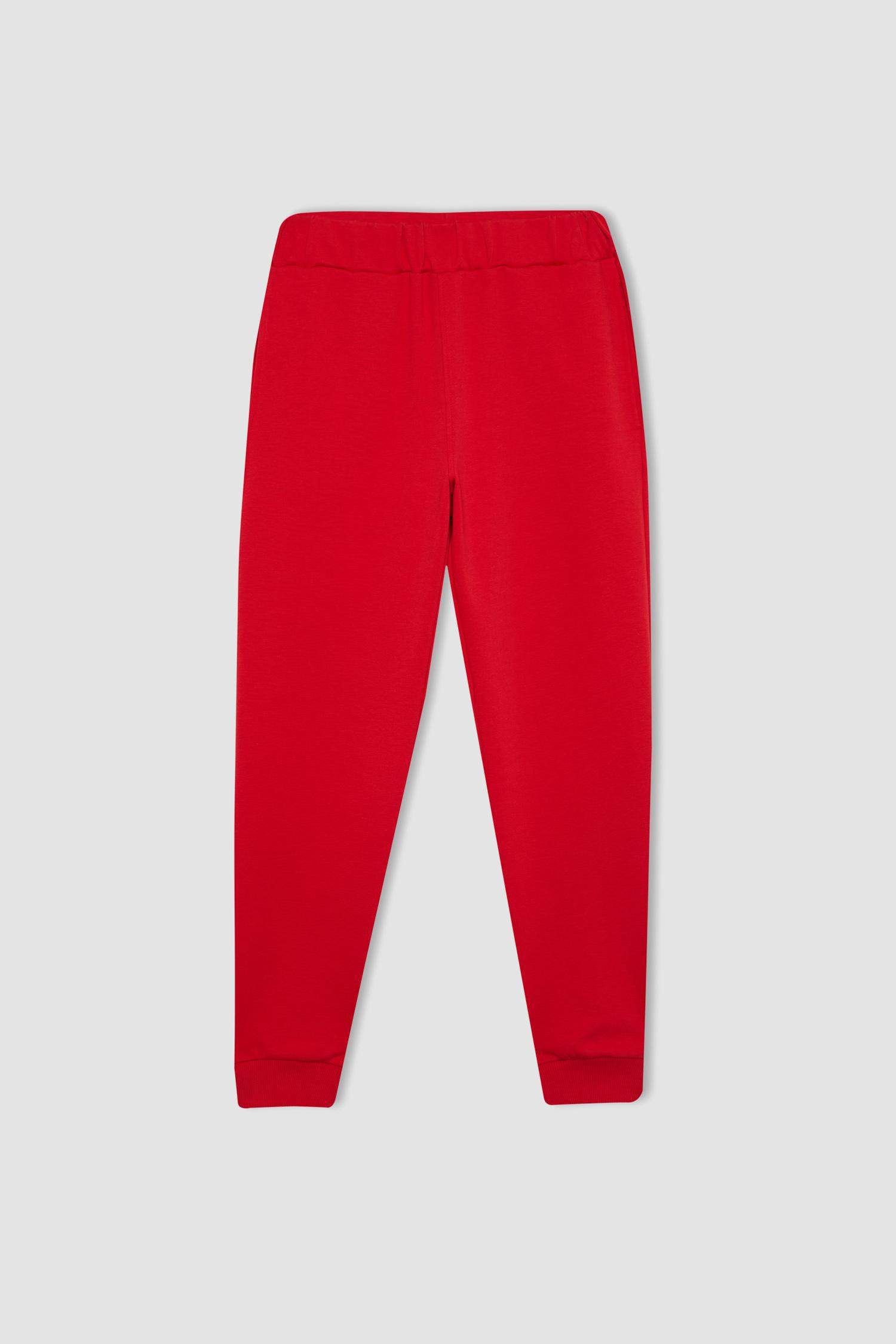 Jogger İnce Eşofman Altı Standart Fit Cepli Esnek Paça Skuba Dalgıç Kumaş Basic Düz