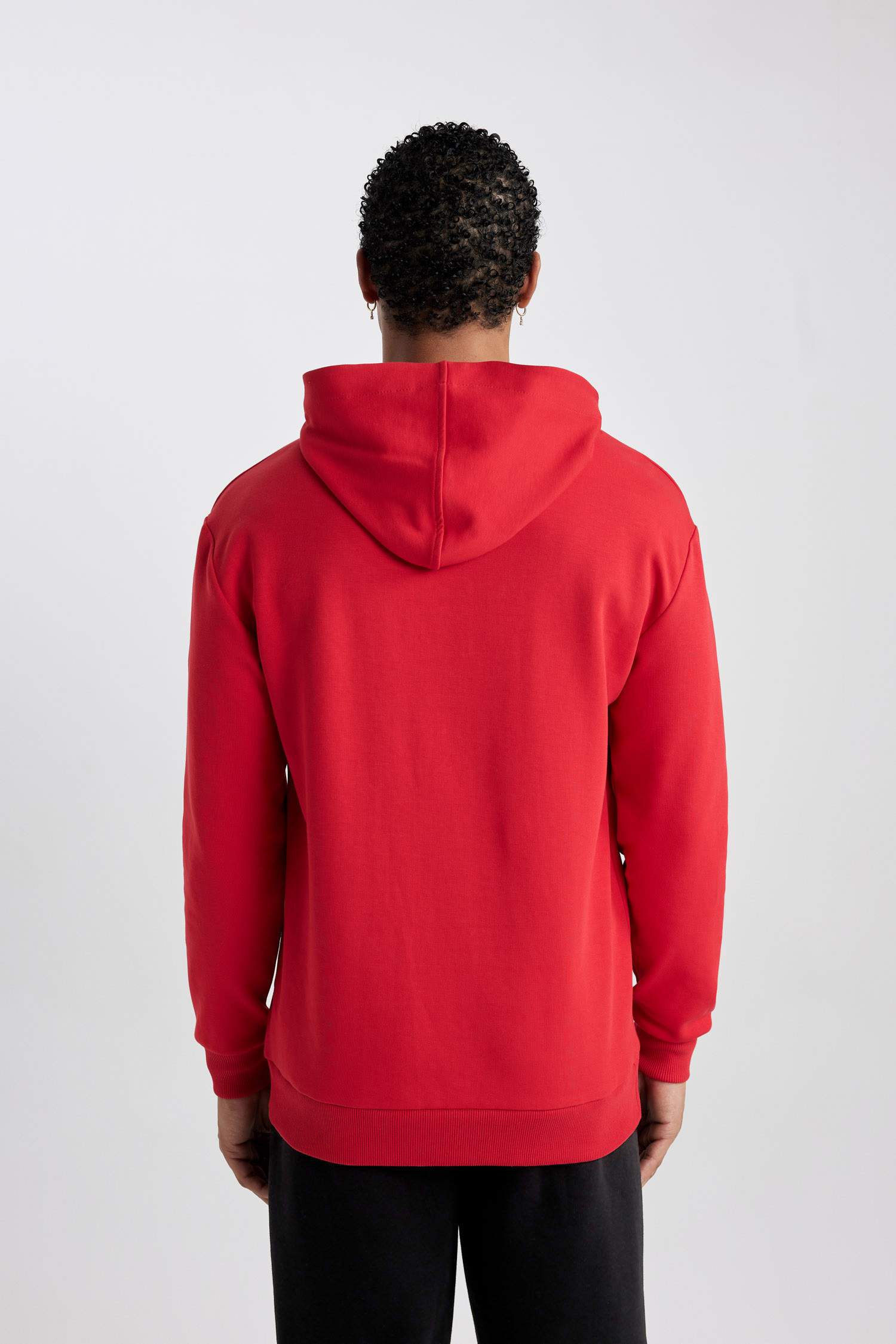 سويت شيرت قصة عادية قماش سكوبا من DeFactoFit