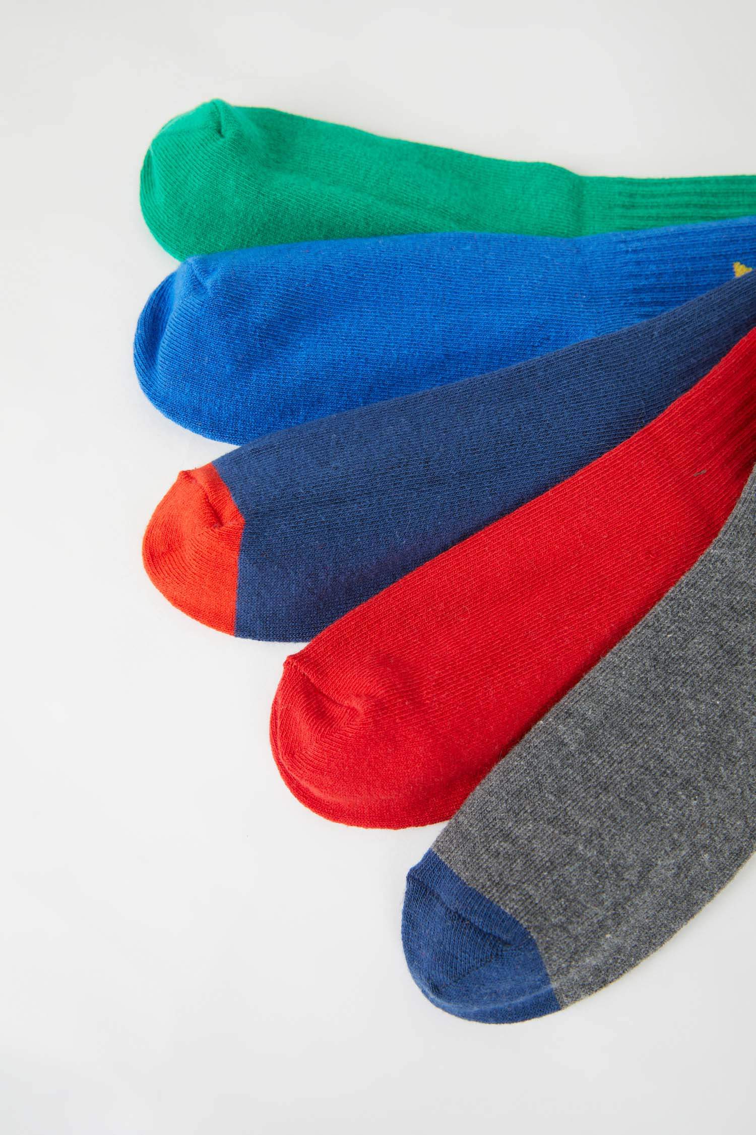 جوارب طويلة قطن ولادي - 3 قطع