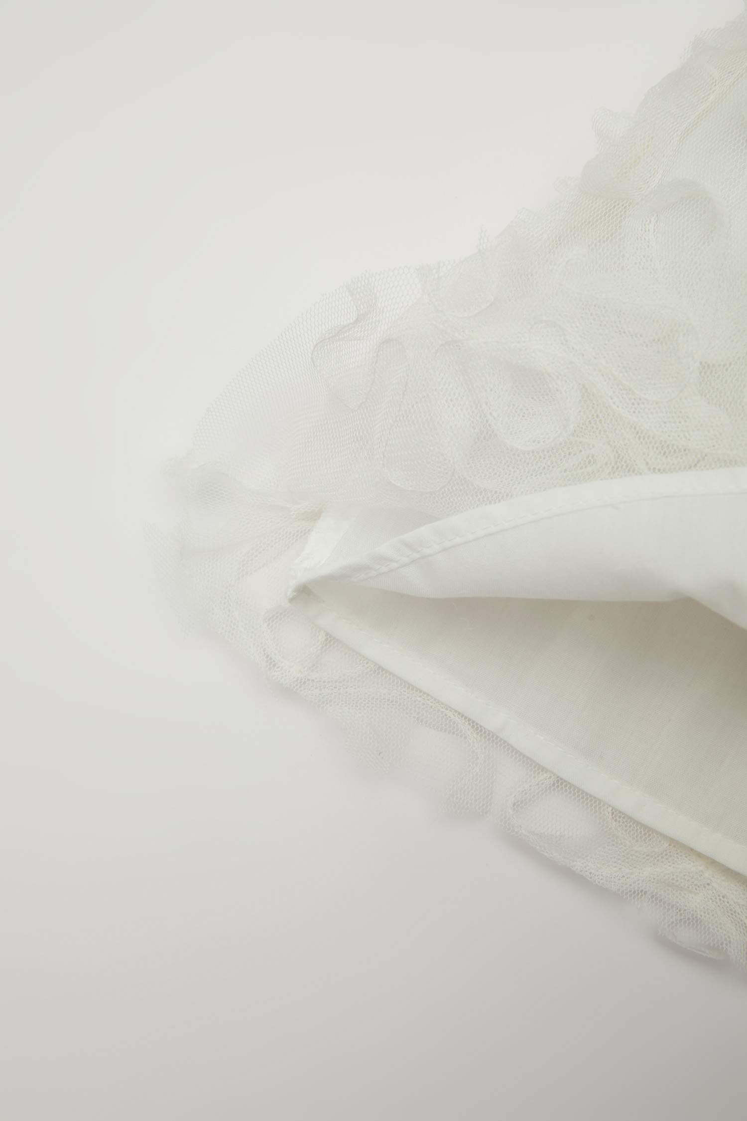 Robe Courte en Tulle à Manches Courtes pour Bébé Fille