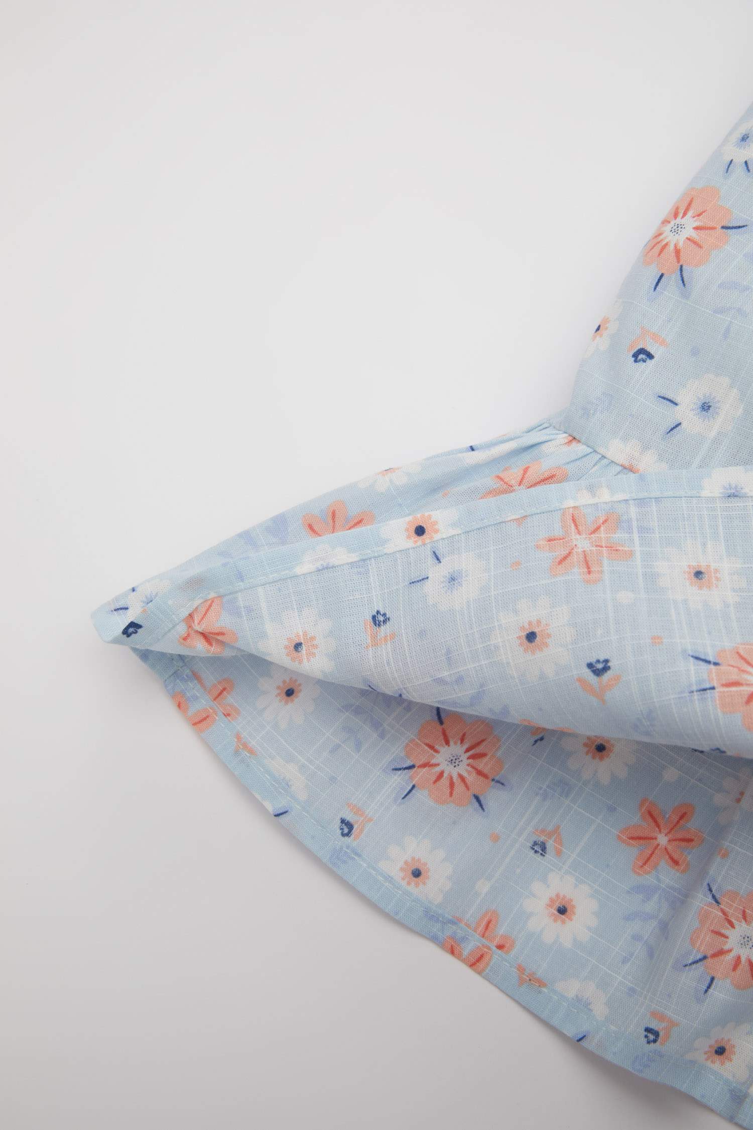 Baby Girl Floral Short Sleeve Poplin Dress