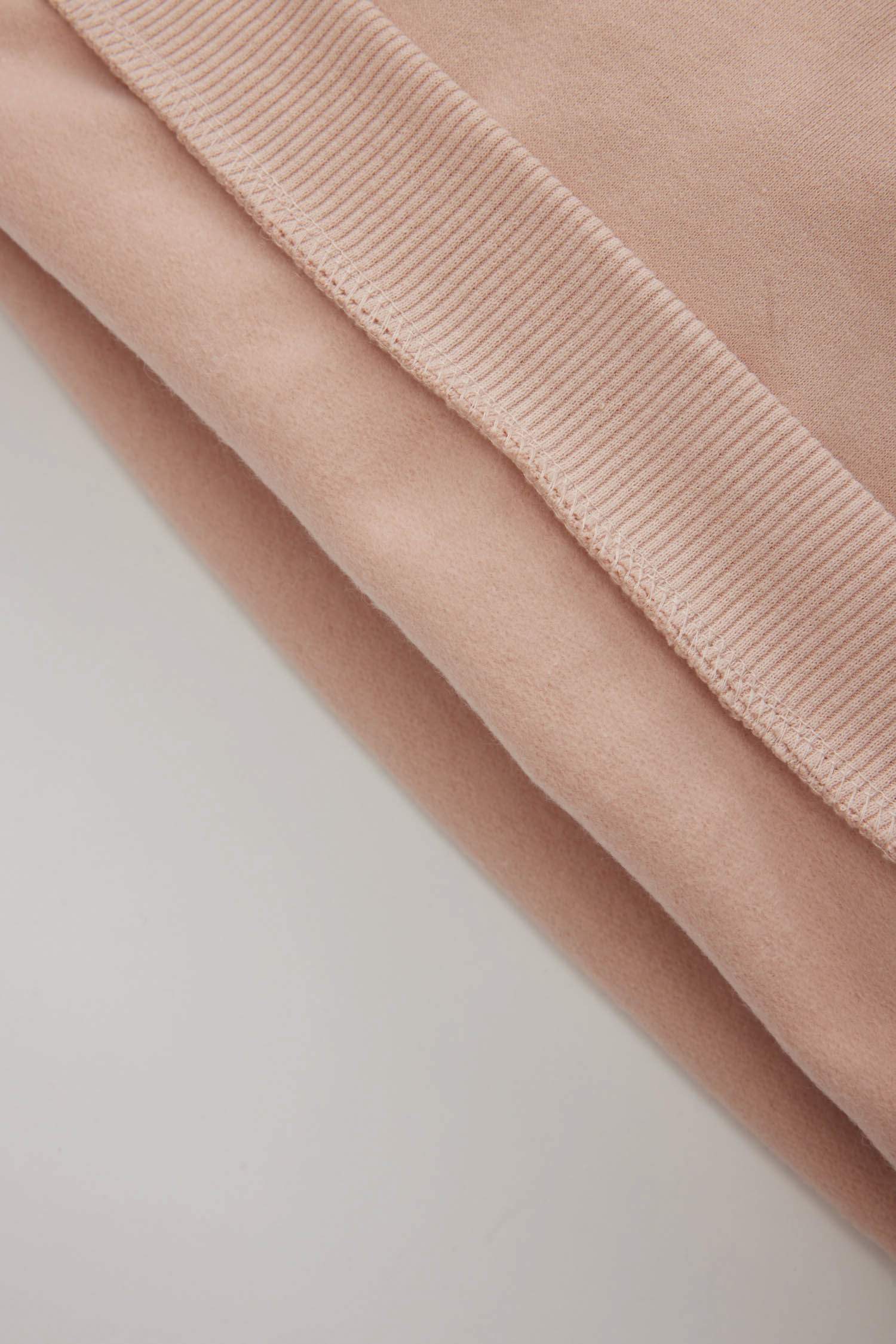 سويت شيرت بيبي بناتي قصة عادية ببطانة ناعمة وردي