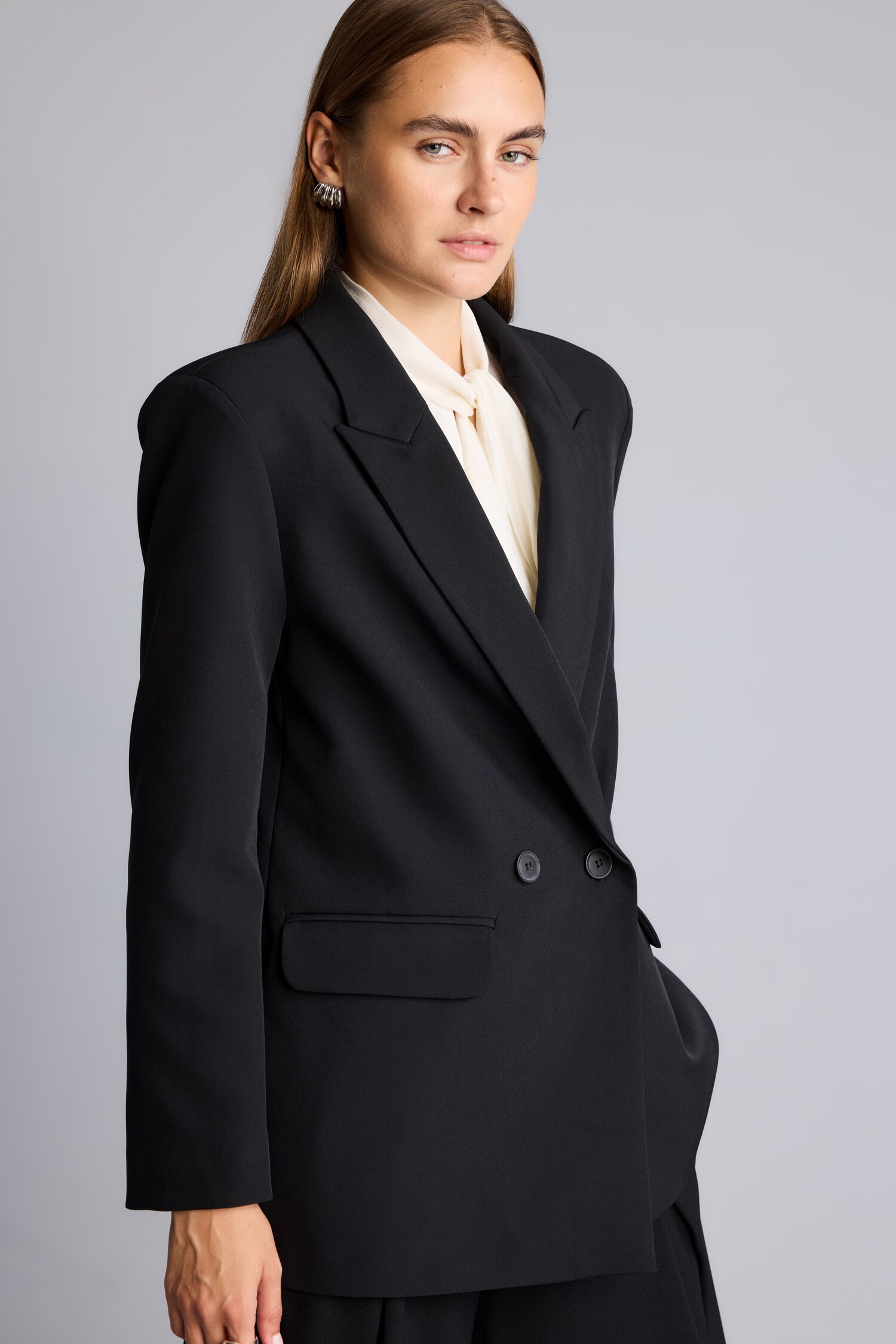DeFacto Oversıze Blazer Ceket görsel 5