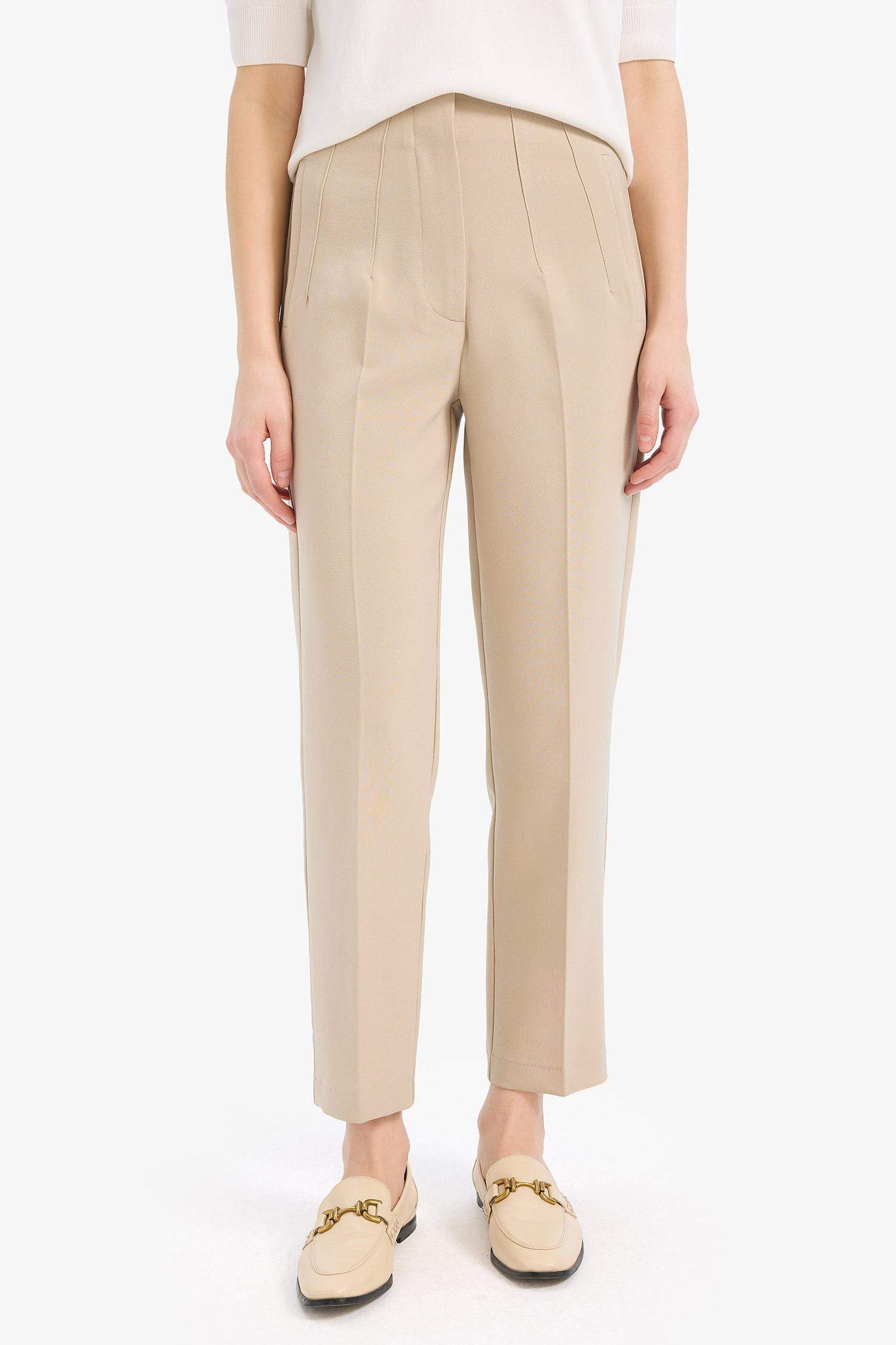 بنطلون كروب كاروت فيت برجل ضيق وخصر عالي