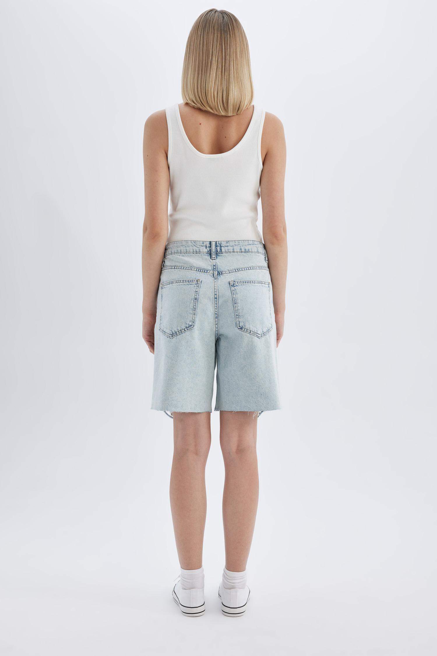 برمودا جينز بخصر عادي