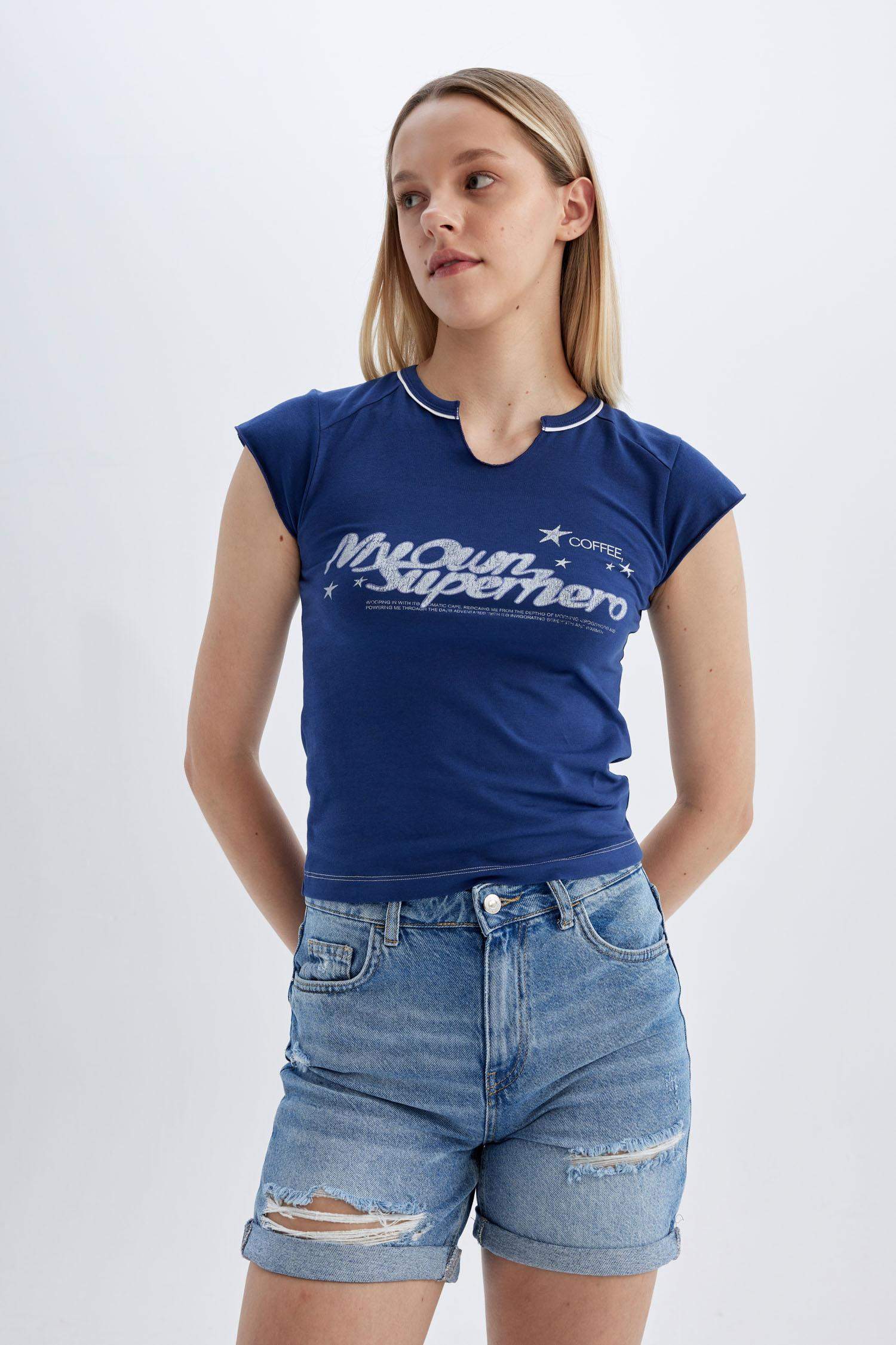 Boyfriend High Waist Fold-Ankle Denim Shorts