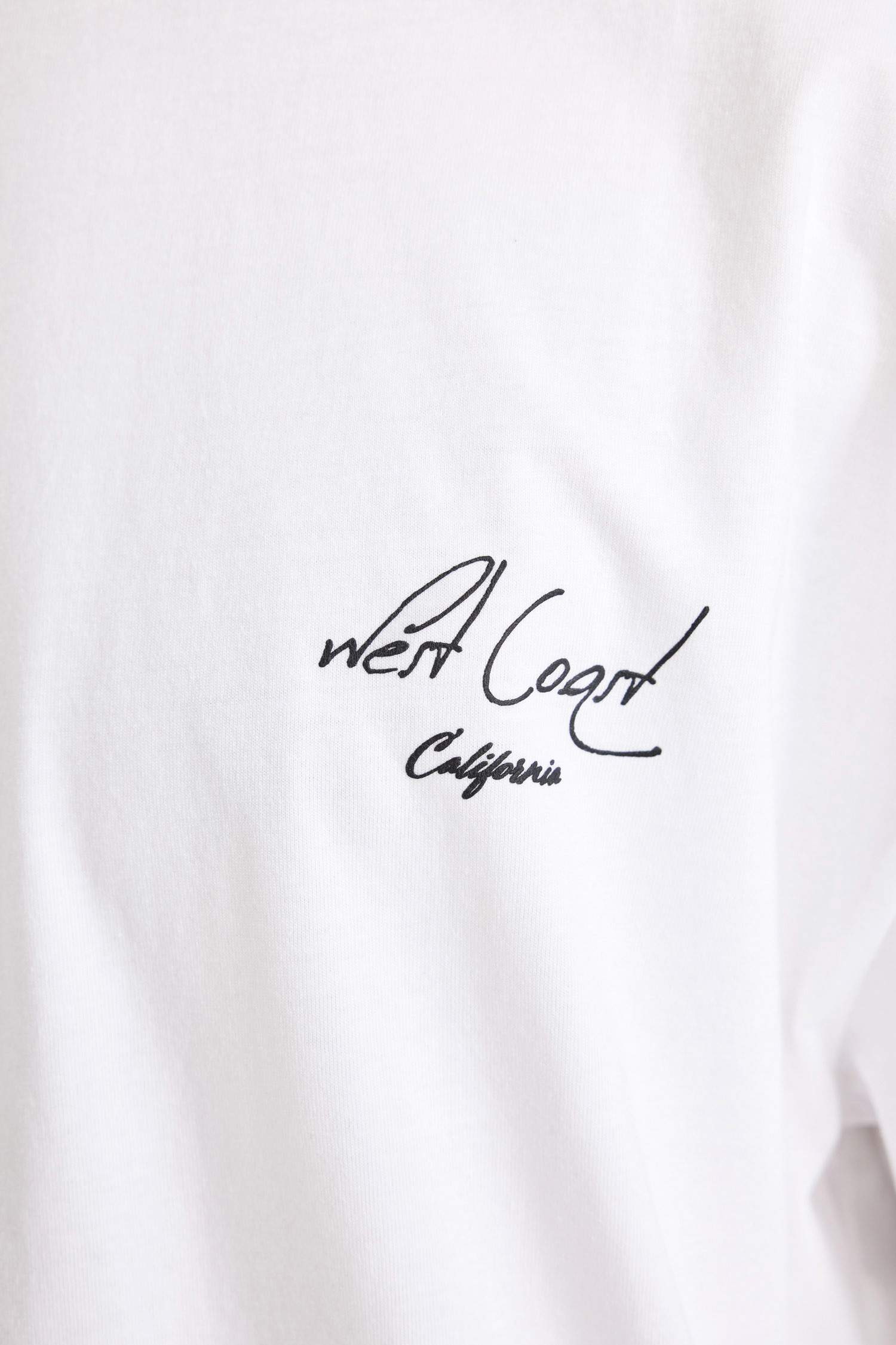 Loose Fit Crew Neck Back Printed Short Sleeve T-Shirt