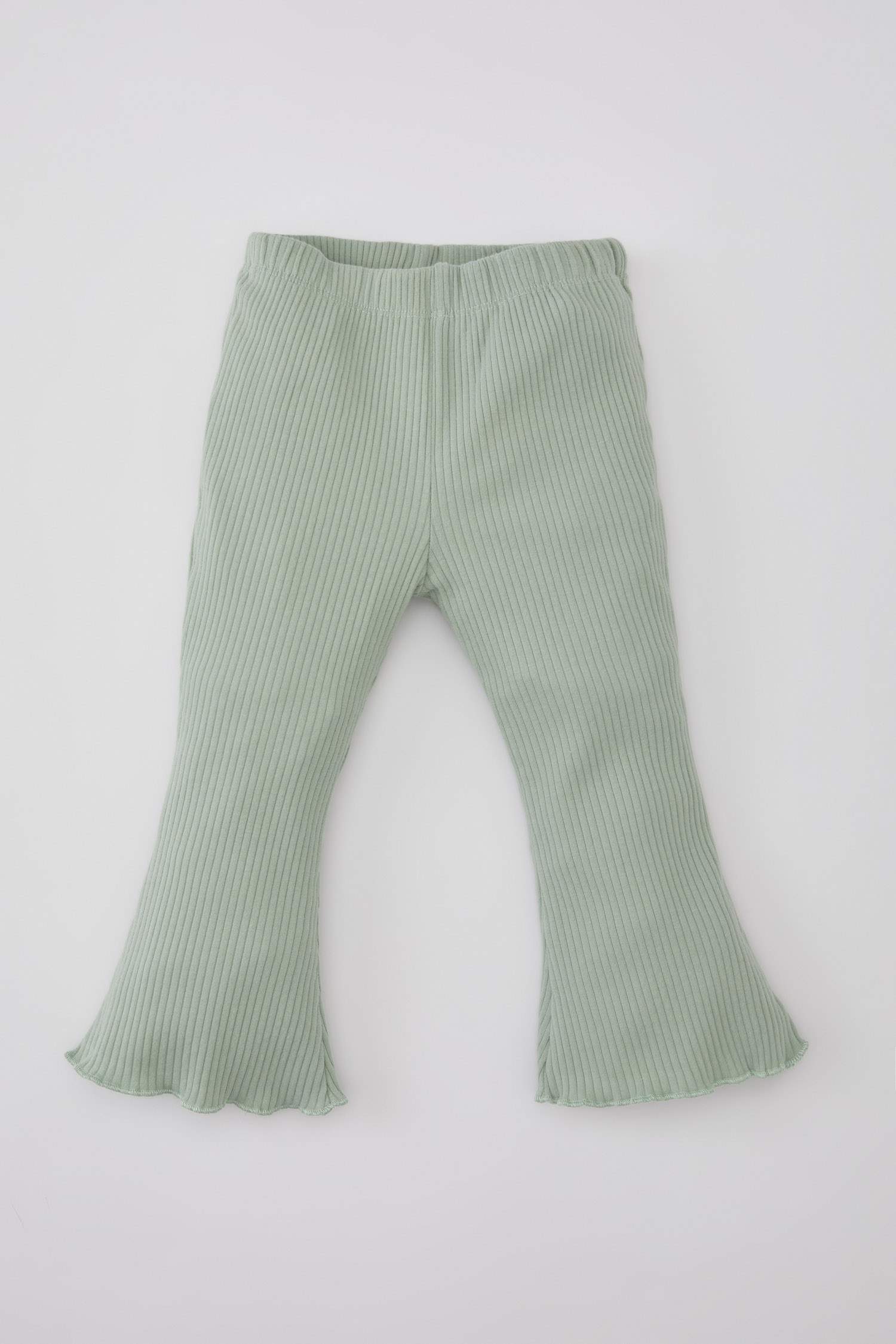 طقم بناتي بنقشة الزهور مضلع - قطعتين