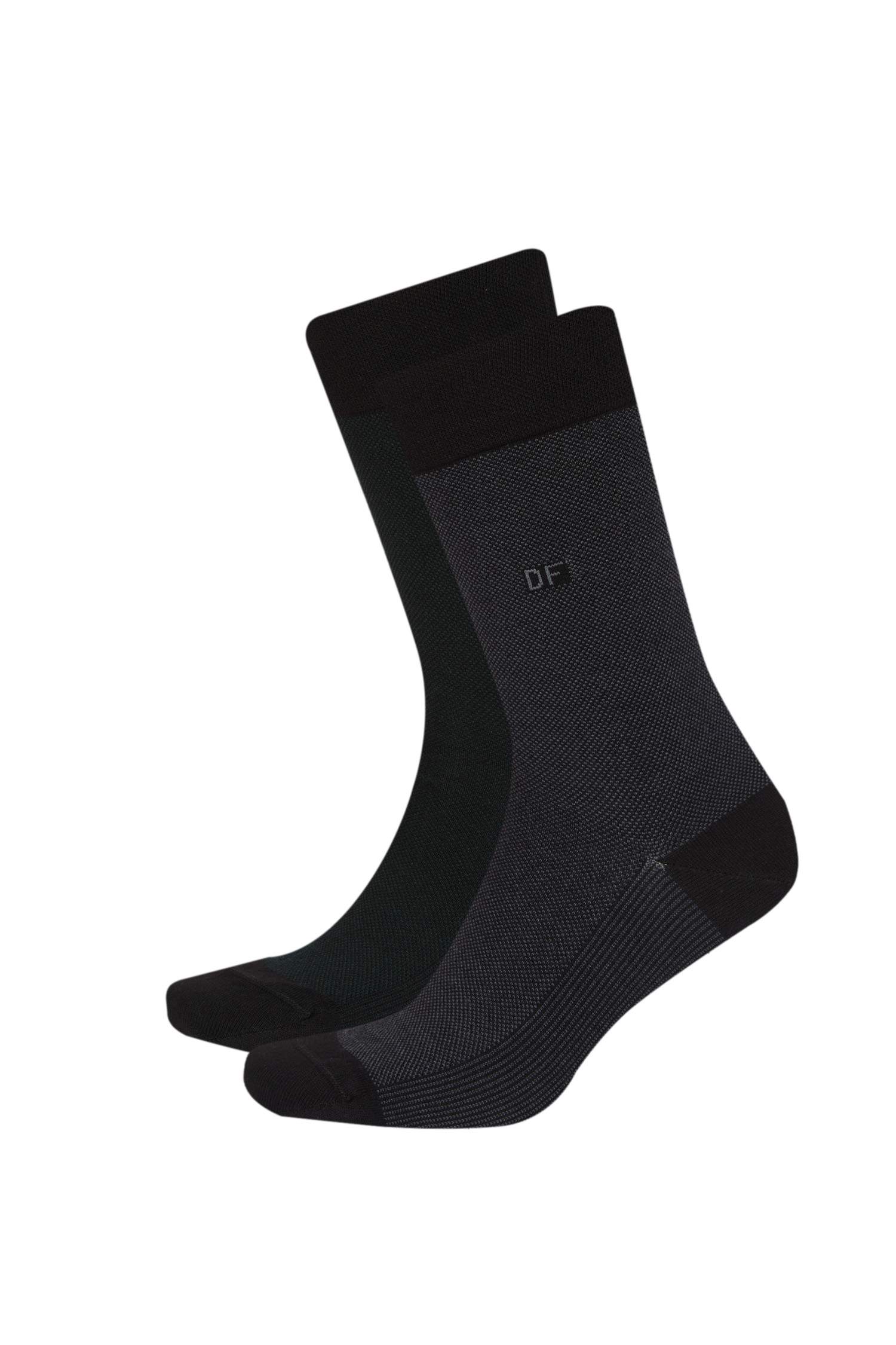 Erkek Dikişsiz Ultra Soft 2'li  Bambu Premium Uzun Çorap