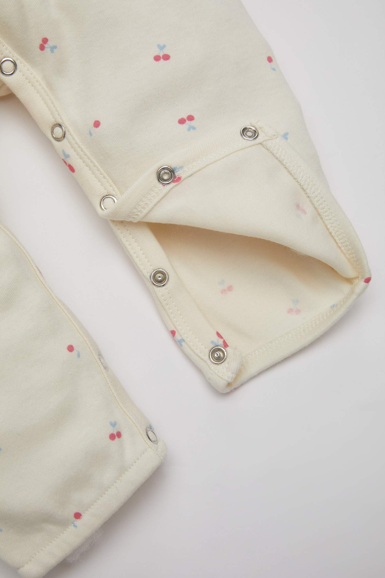 Kız Bebek Yeni Doğan Desenli Kısa Kollu Tulum