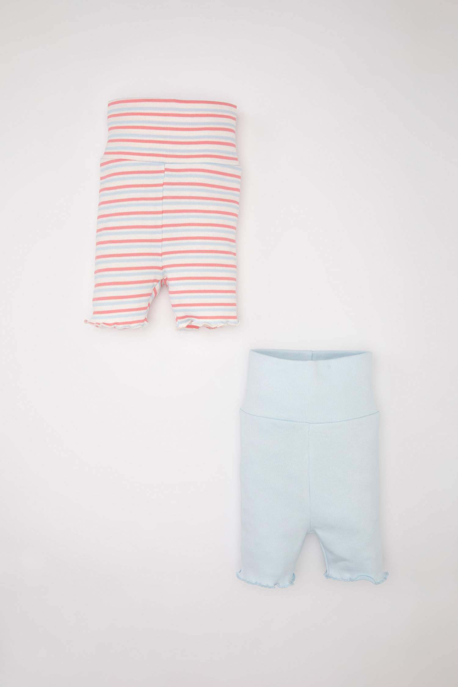 Baby Girl Striped Ribbed Camisole 2 Piece Shorts