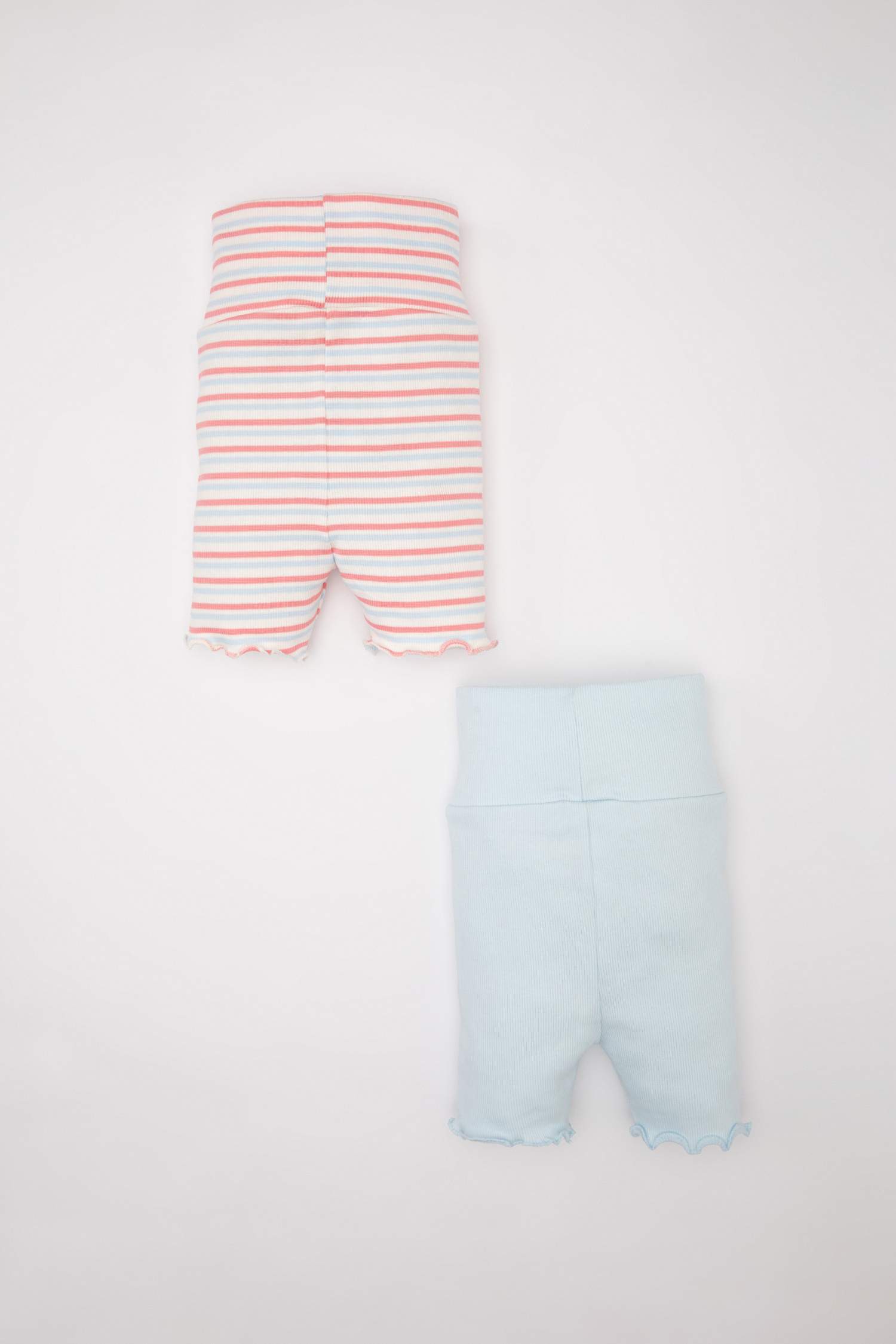 Baby Girl Striped Ribbed Camisole 2 Piece Shorts