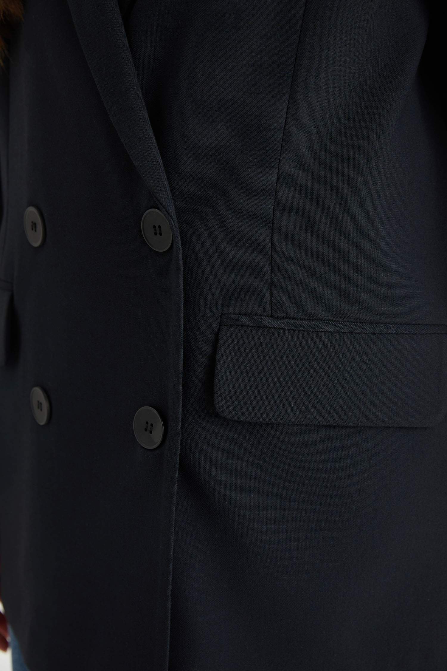 Oversize Geniş Kalıp Basic Düz Blazer Ceket