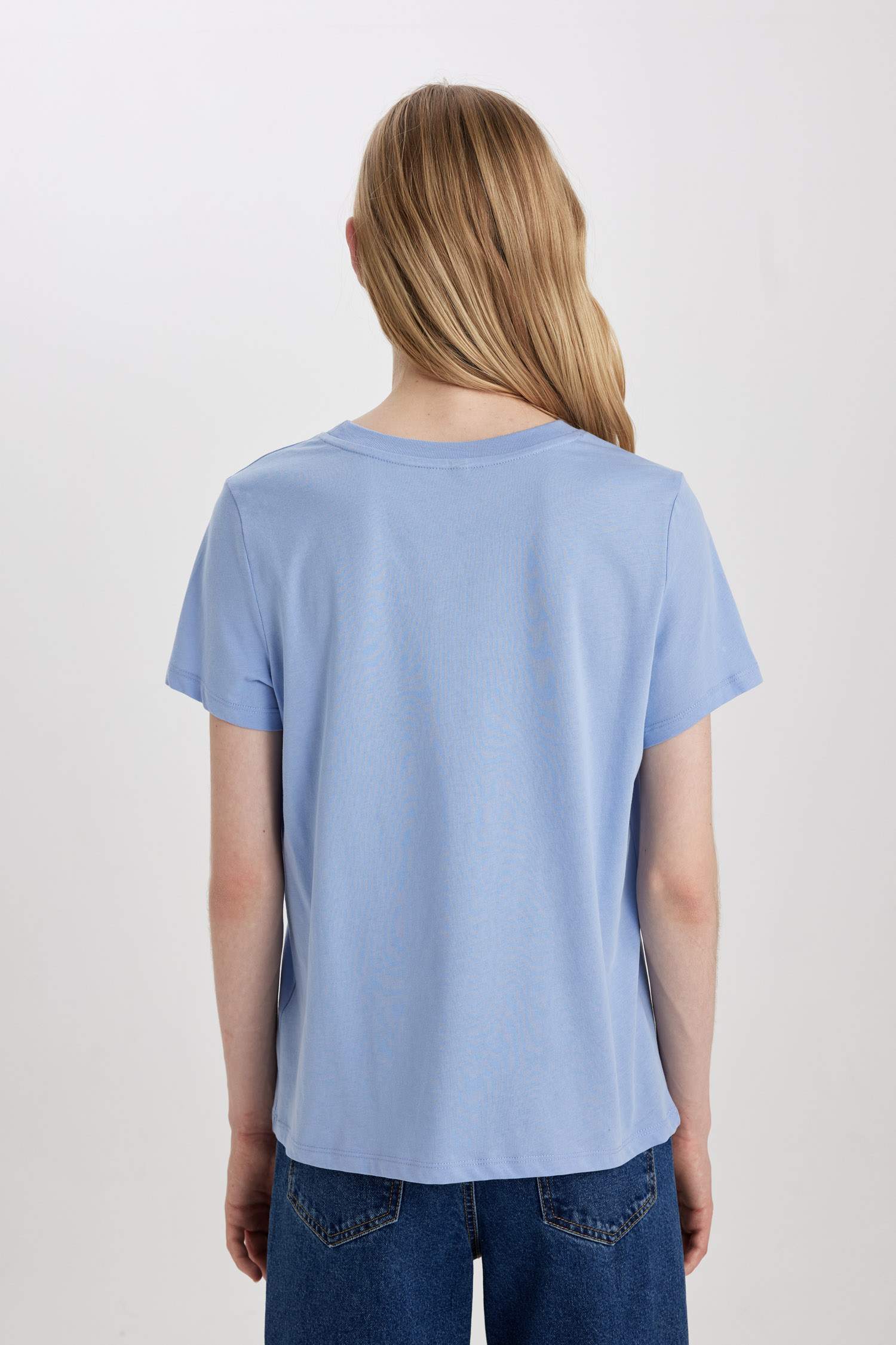 Regular Fit Crew Neck Slogan Short Sleeve T-Shirt