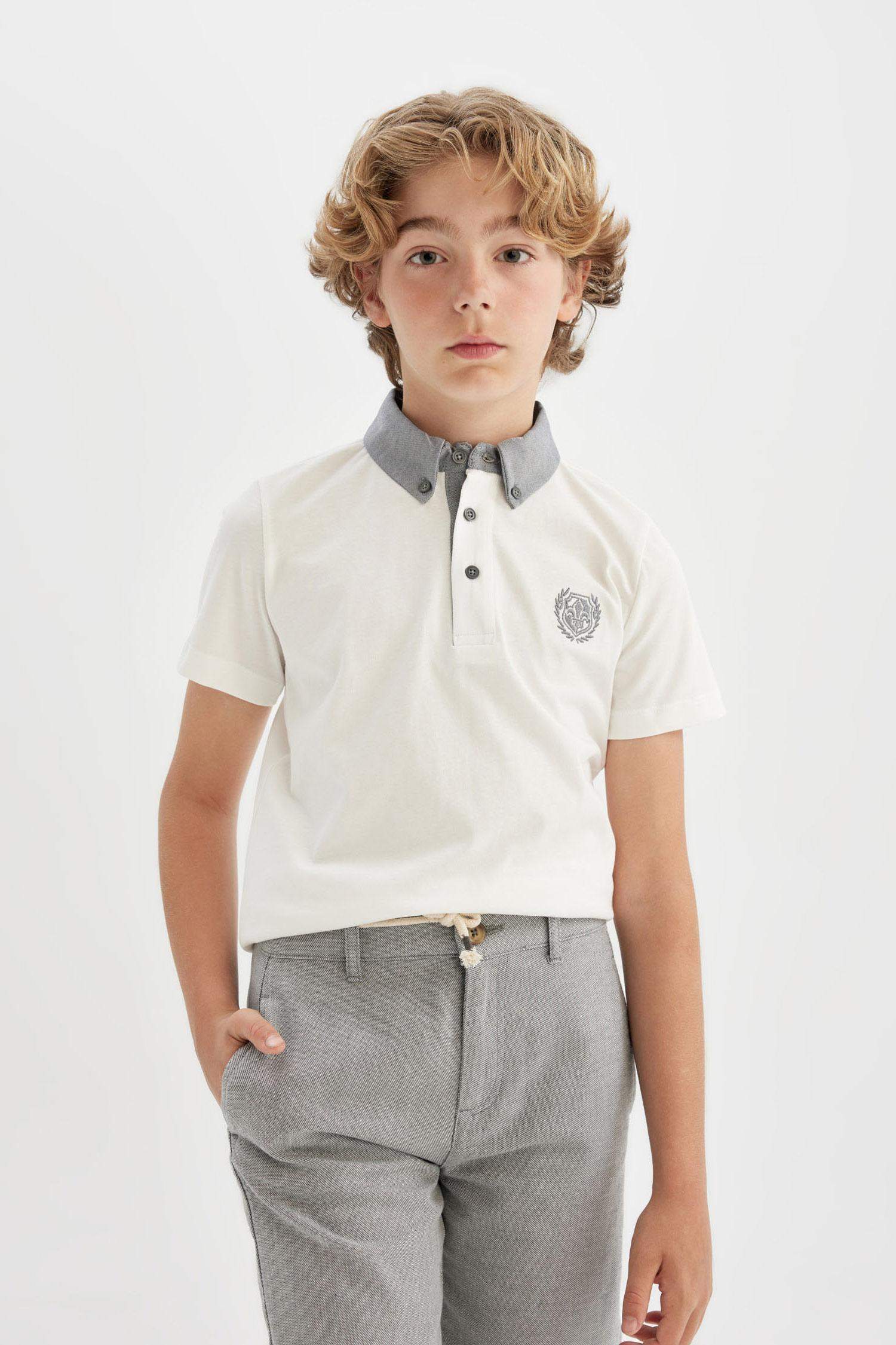 Boy Short Sleeve Polo T-Shirt