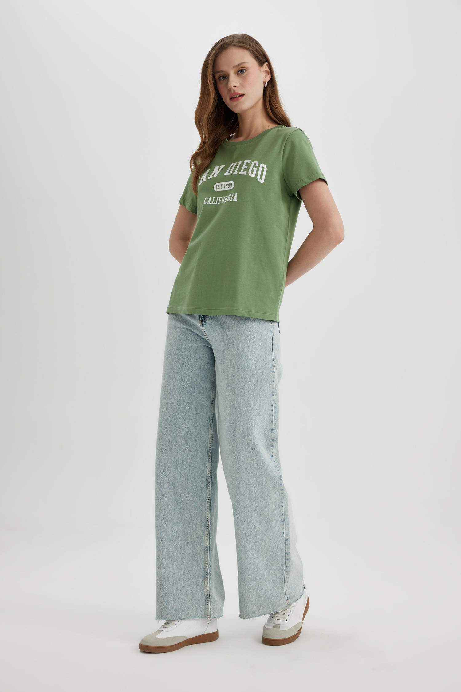 T-Shirt imprimé Coupe Régulière Col Ras Du Cou