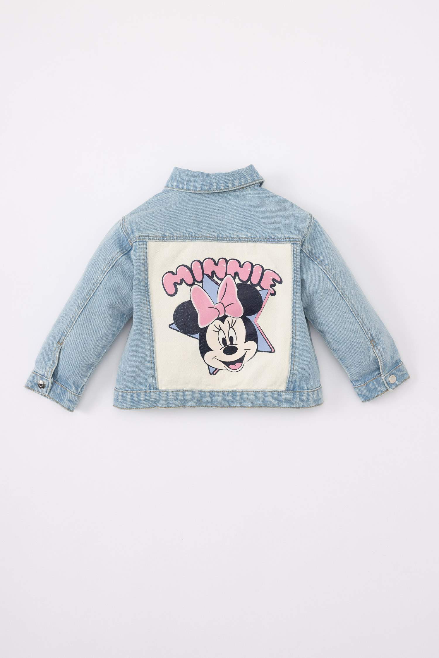 Regular Fit Mickey & Minnie Licensed Denim Jacket