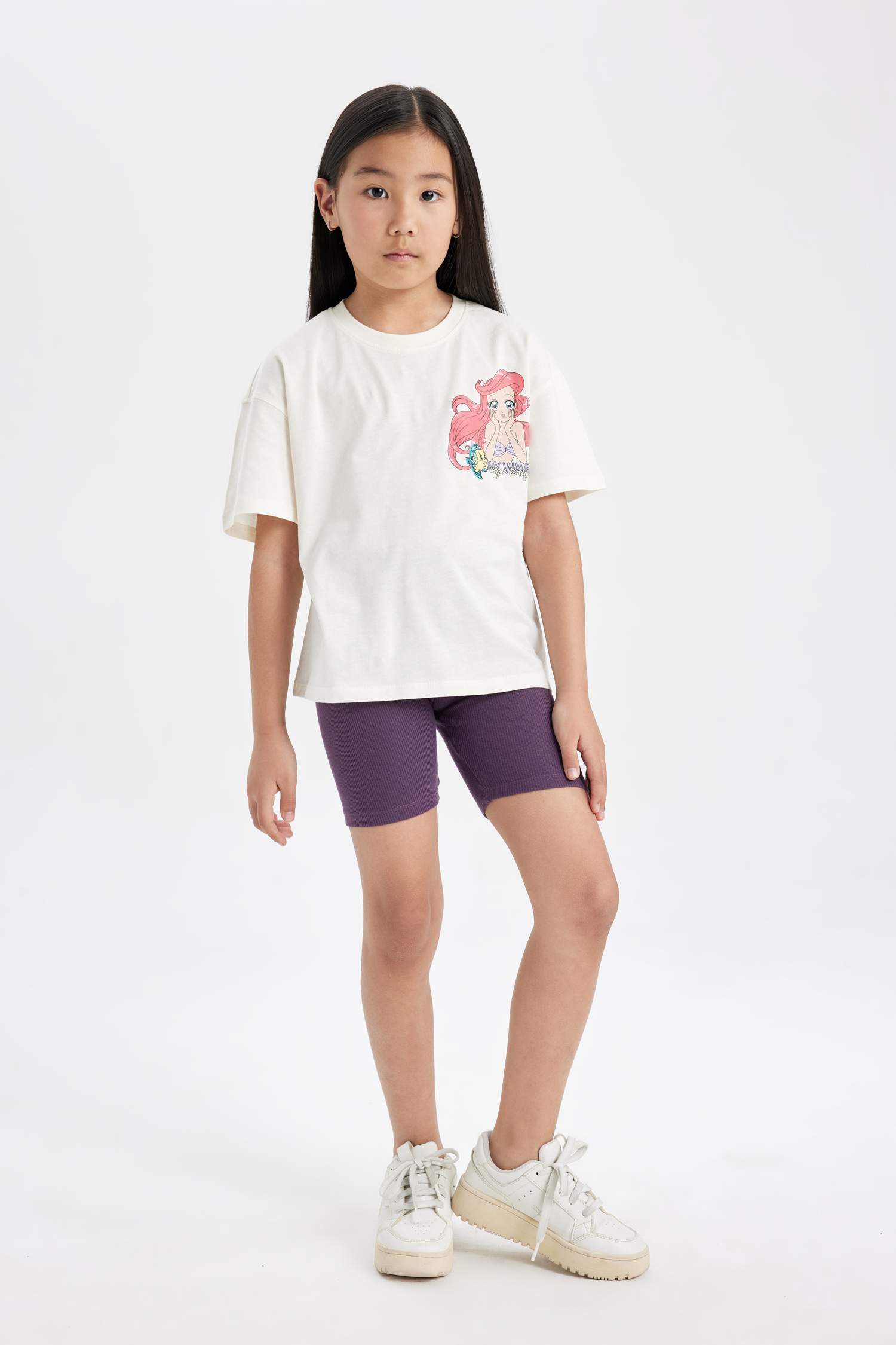 Girls Disney Princess Relax Fit Short Sleeve T-Shirt