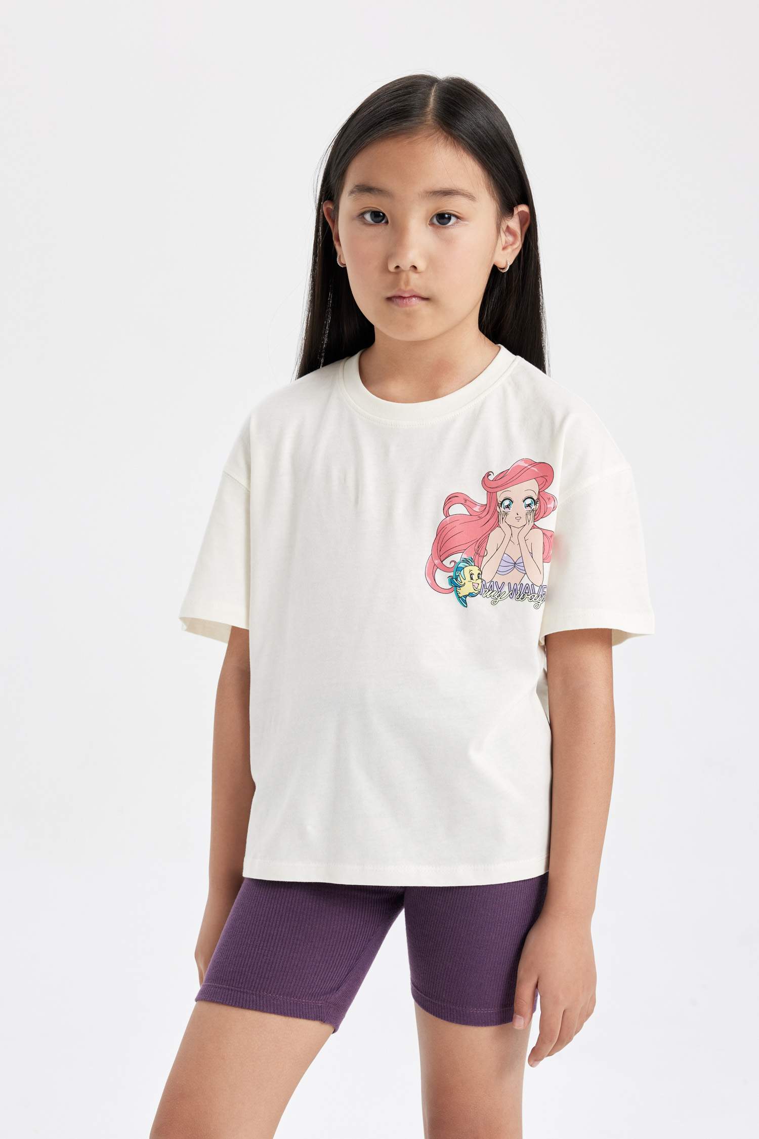 Girls Disney Princess Relax Fit Short Sleeve T-Shirt