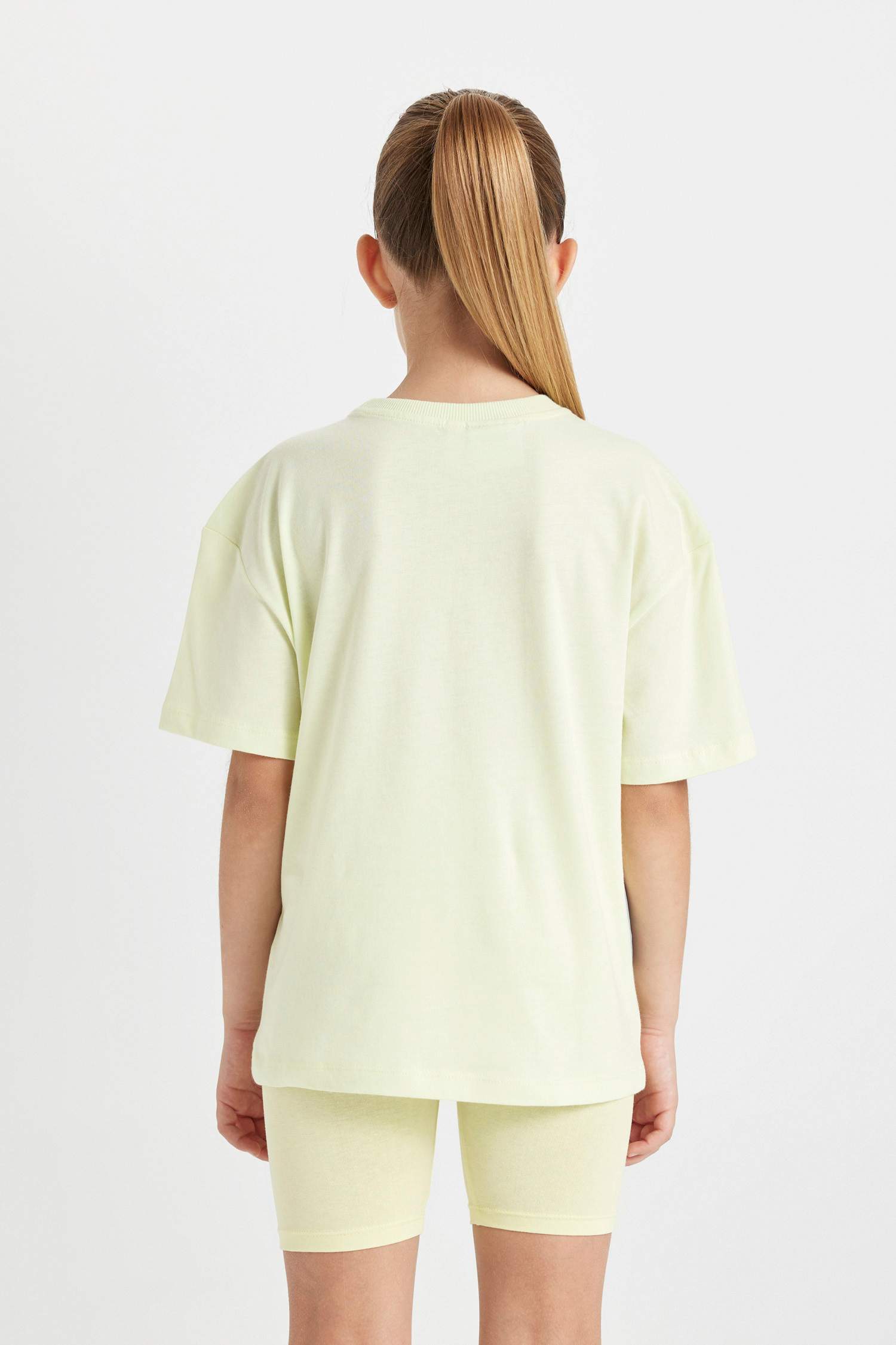 Kız Çocuk Tom & Jerry Relax Fit Bisiklet Yaka Kısa Kollu Tişört