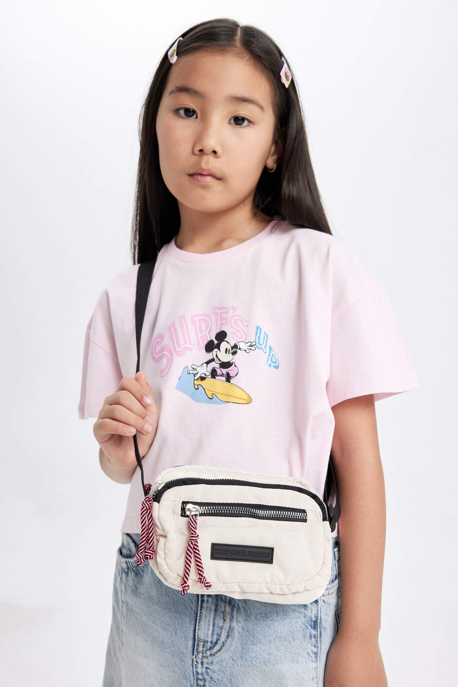 Kız Çocuk Twill Çapraz Çanta