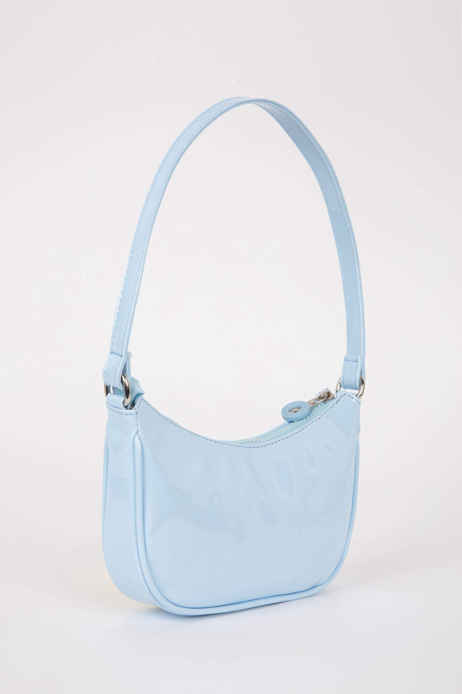 Girl Shiny Faux Leather Handbag