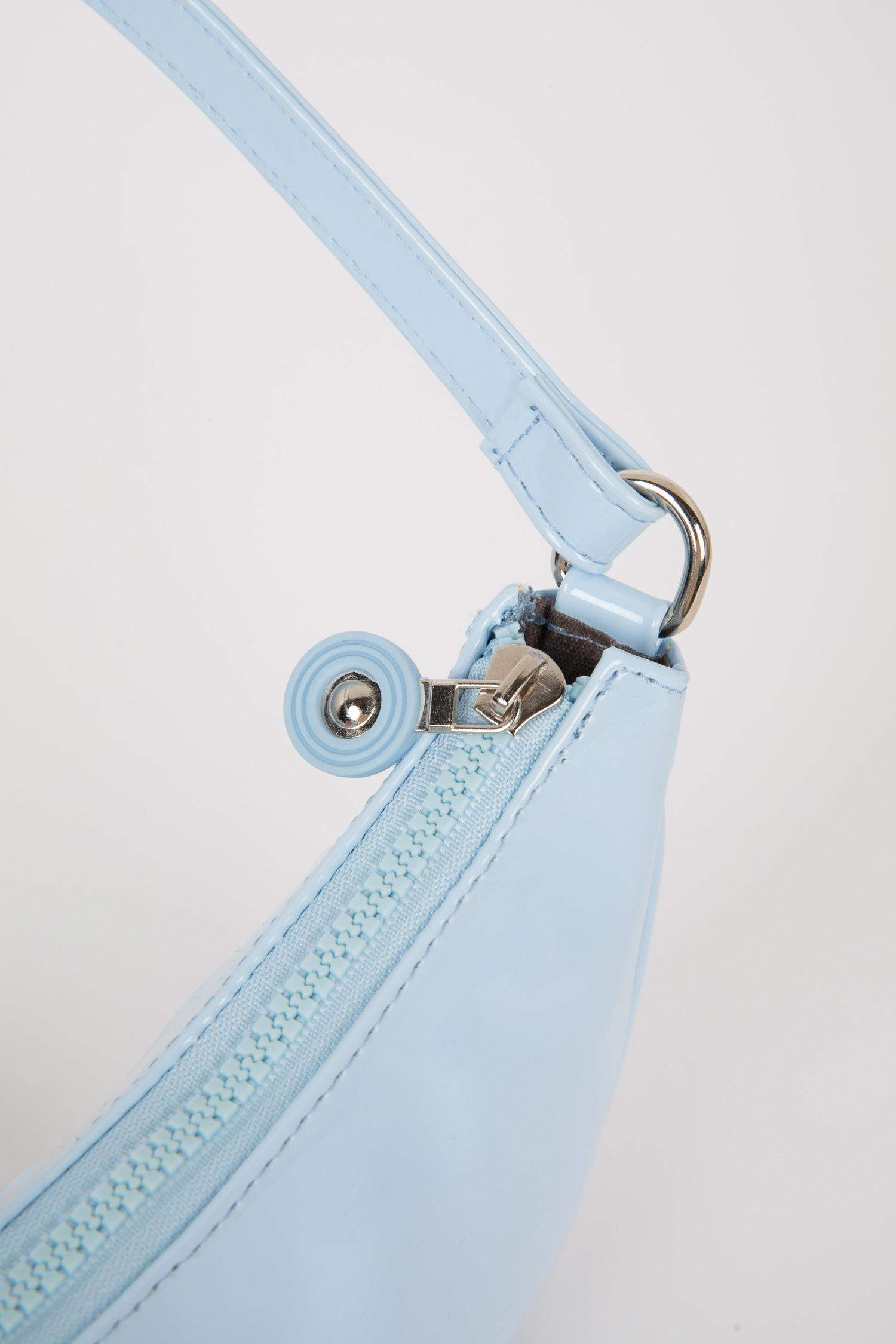 Girl Shiny Faux Leather Handbag