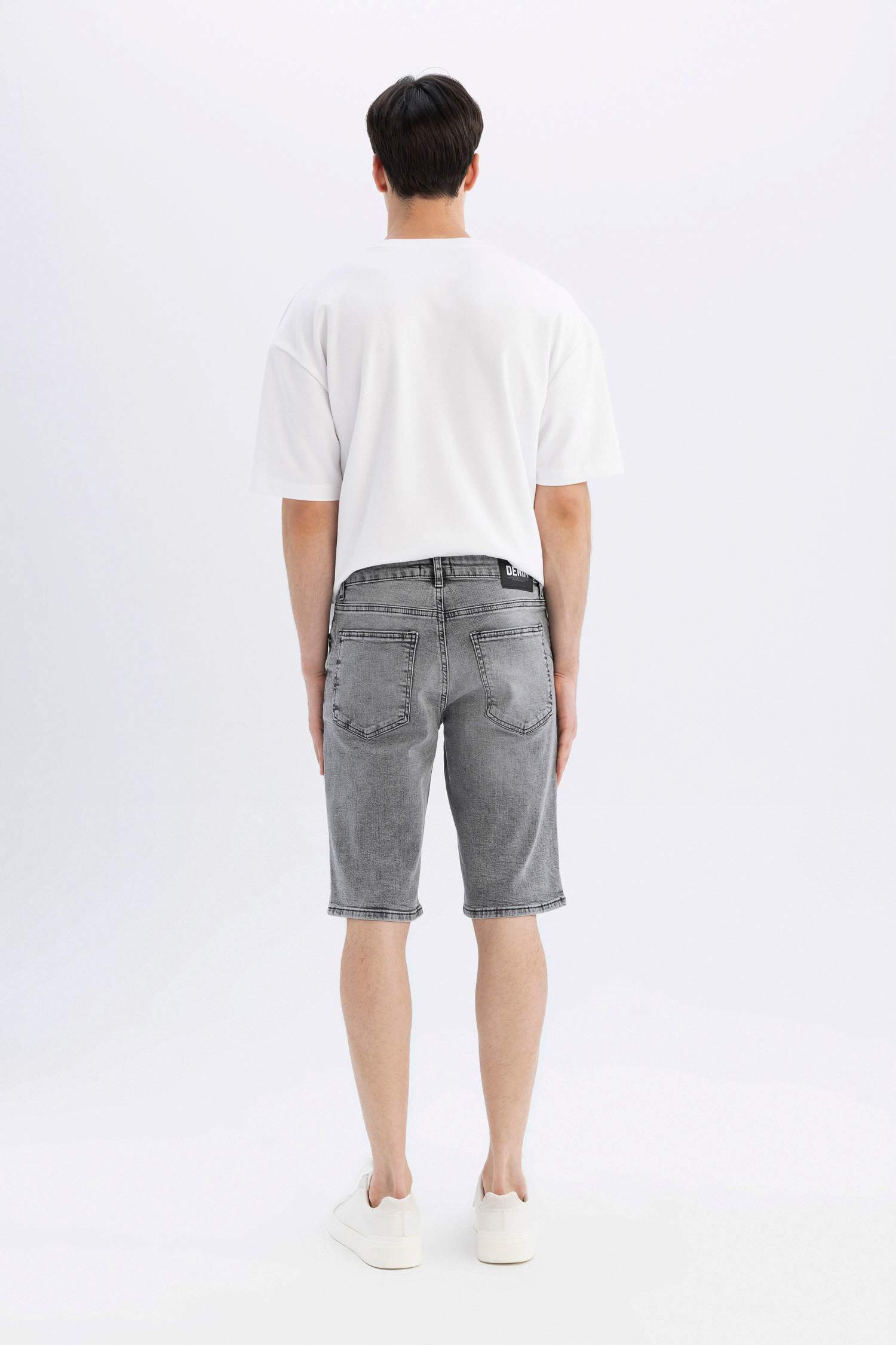 Slim Fit Denim Shorts