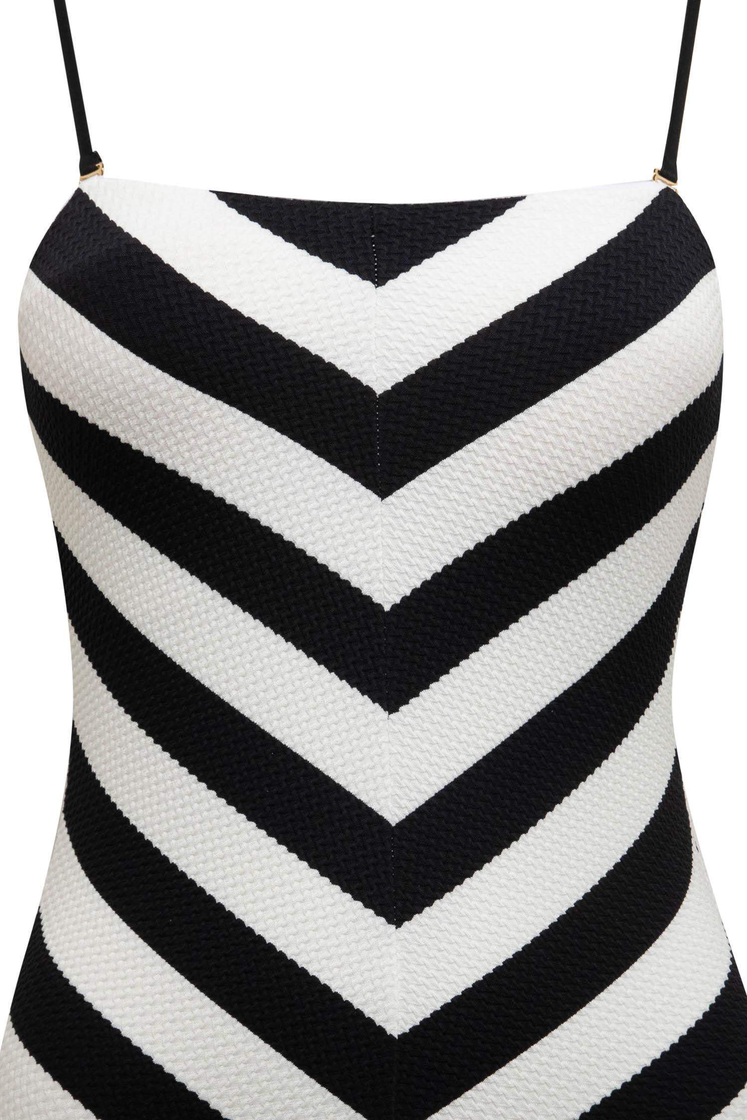 Regular Fit Striped Swimsuit