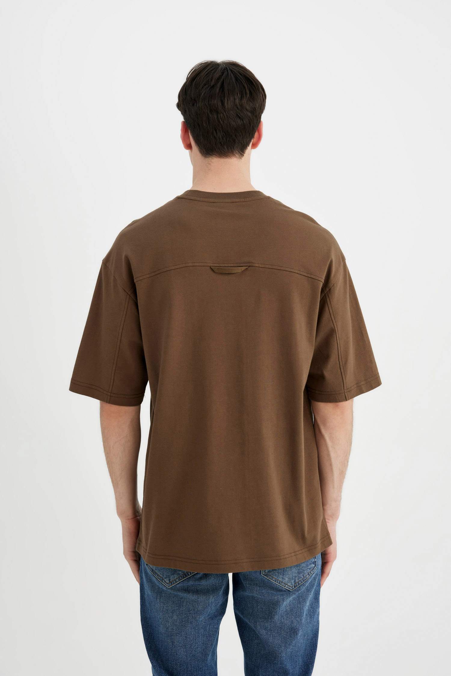 Boxy Fit Crew Neck Short Sleeve T-Shirt