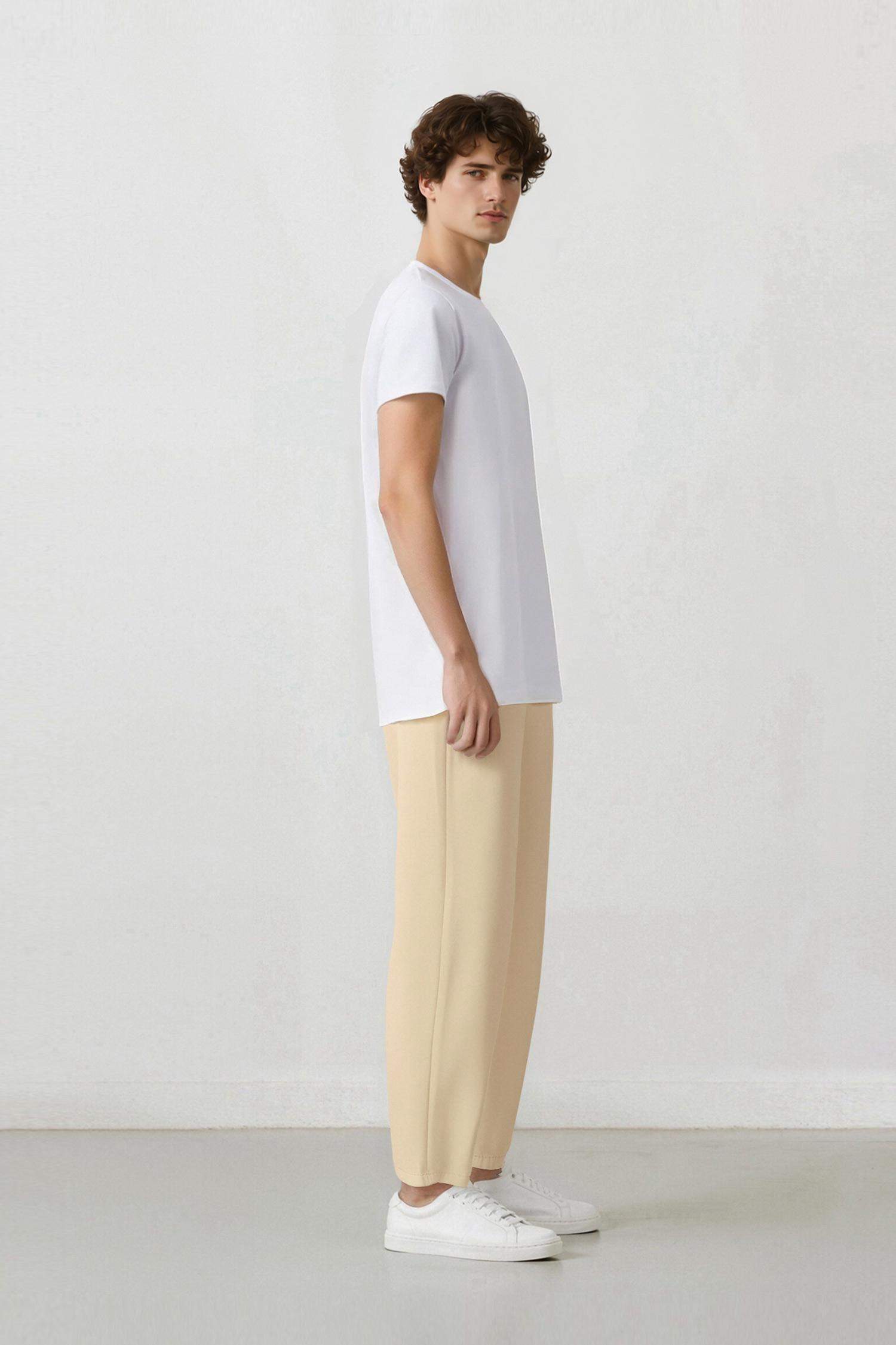 Bol Rahat Kesim Wide Leg Yazlık Keten Pantolon